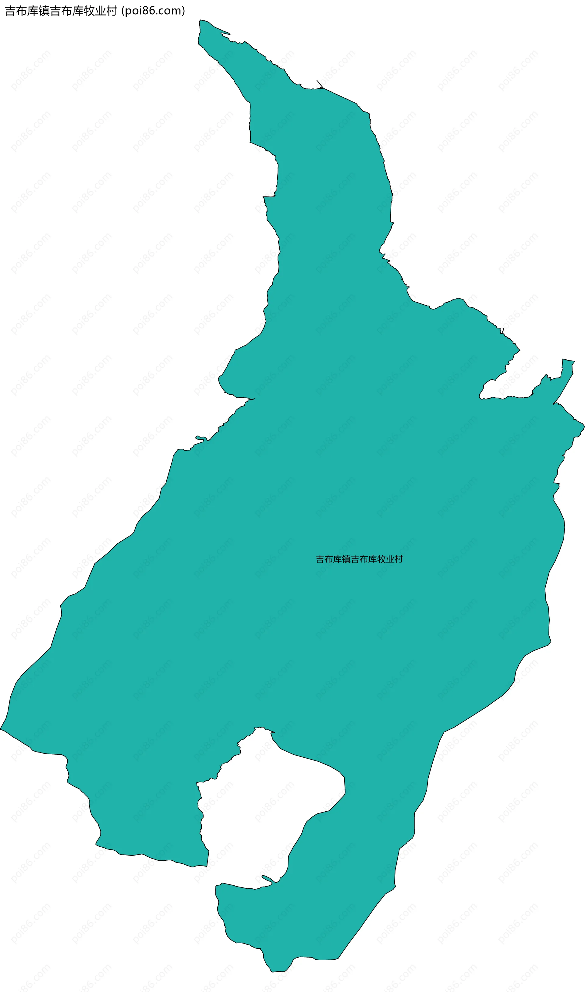 吉布库镇吉布库牧业村边界地图