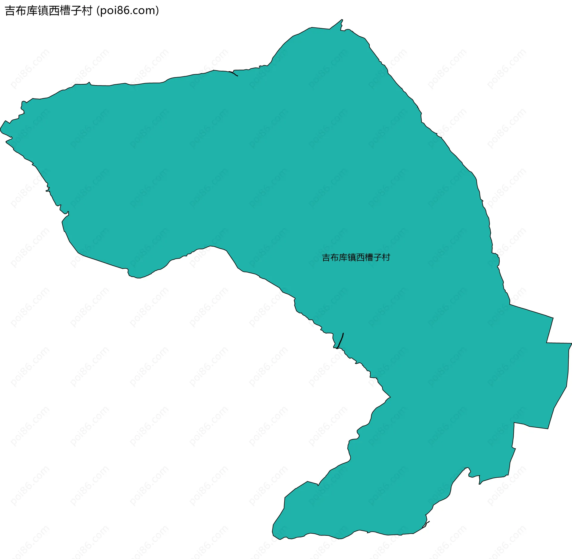 吉布库镇西槽子村边界地图
