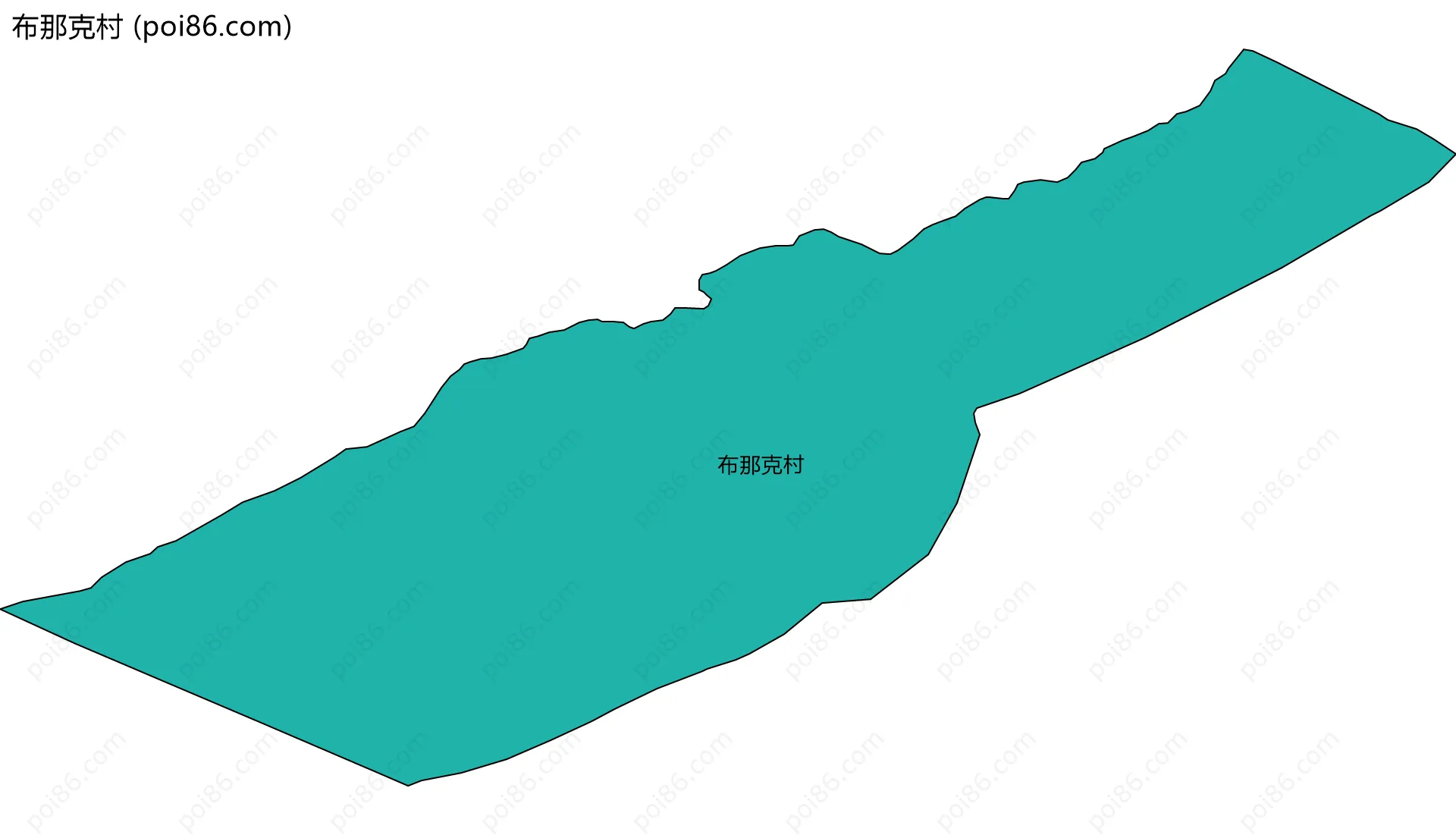 布那克村边界地图