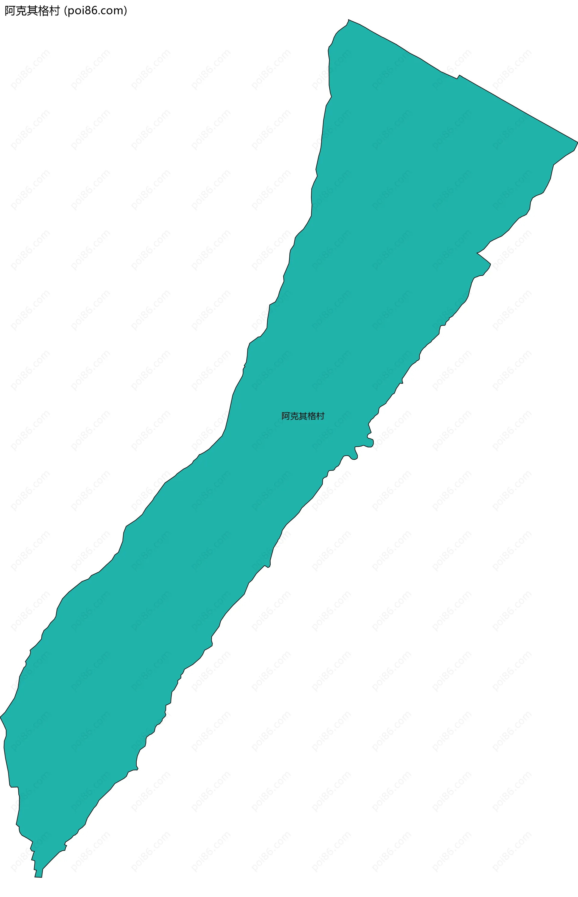 阿克其格村边界地图