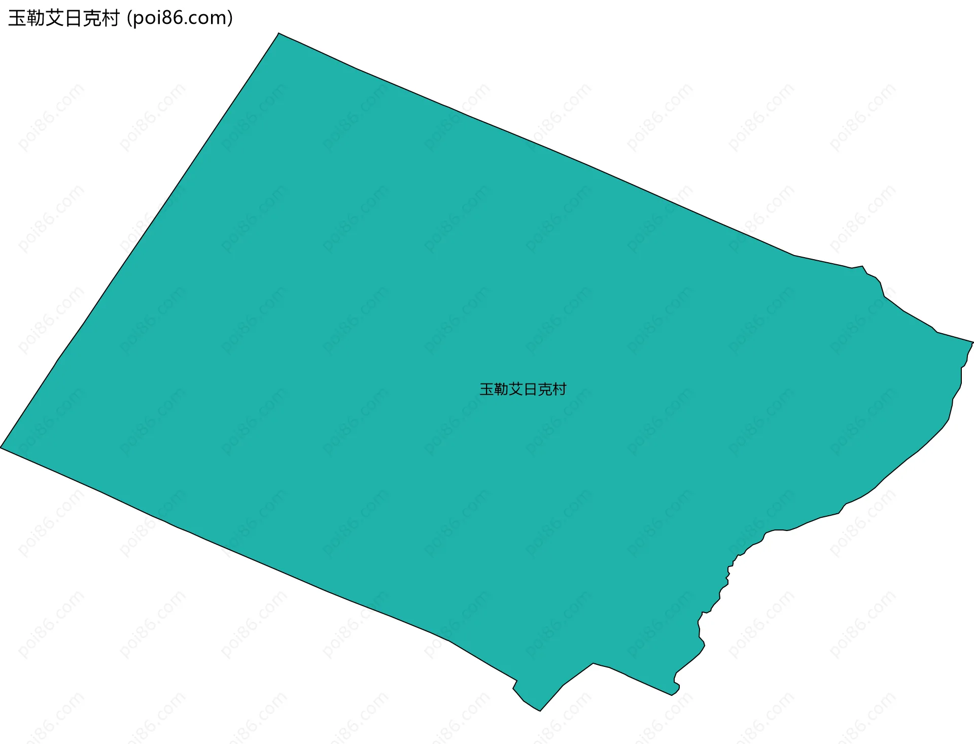 玉勒艾日克村边界地图