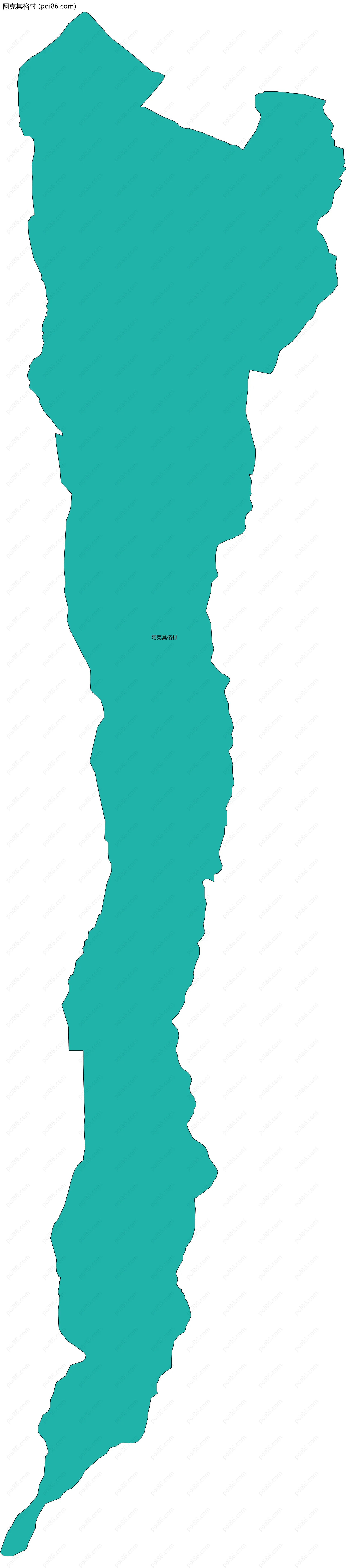 阿克其格村边界地图