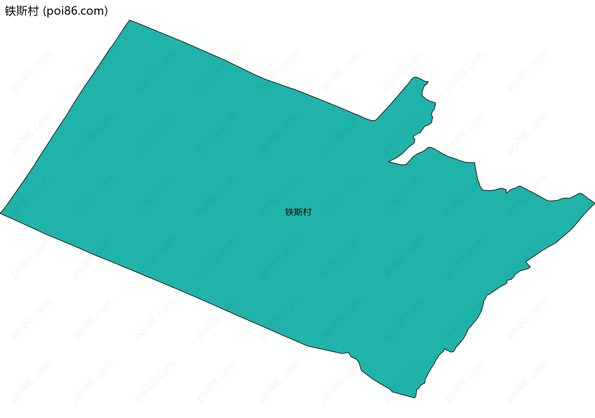 铁斯村边界地图