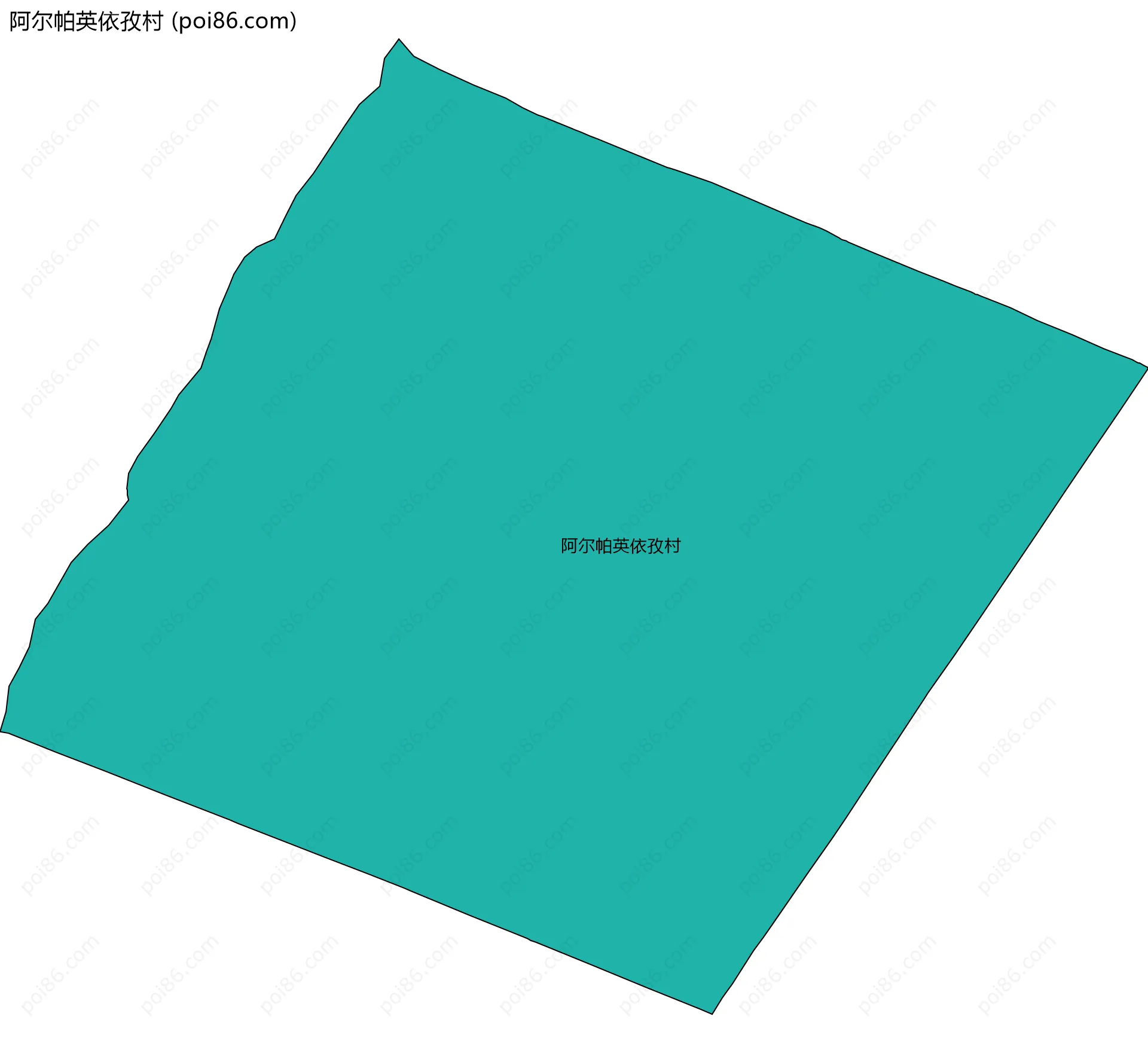 阿尔帕英依孜村边界地图