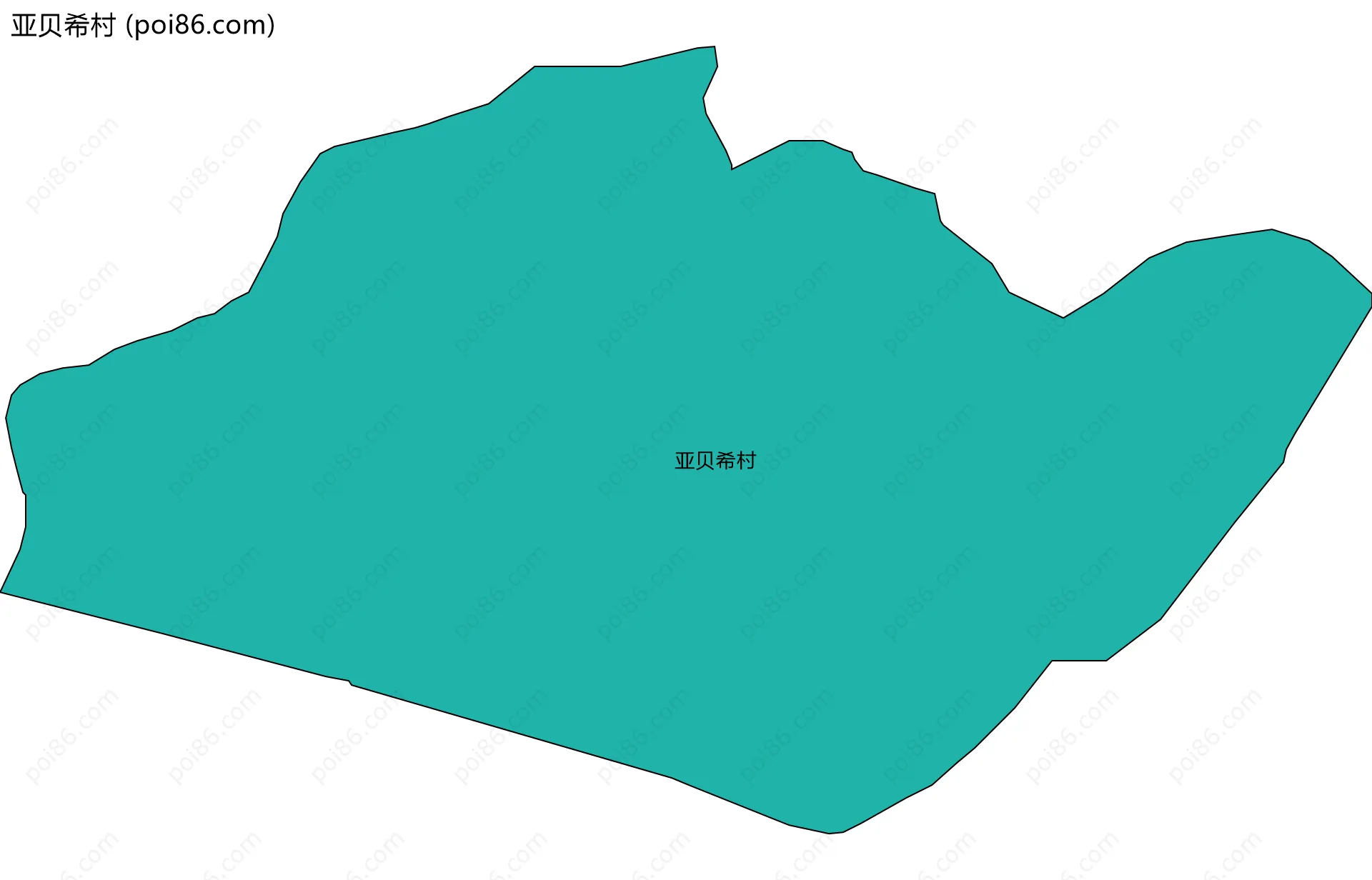 亚贝希村边界地图