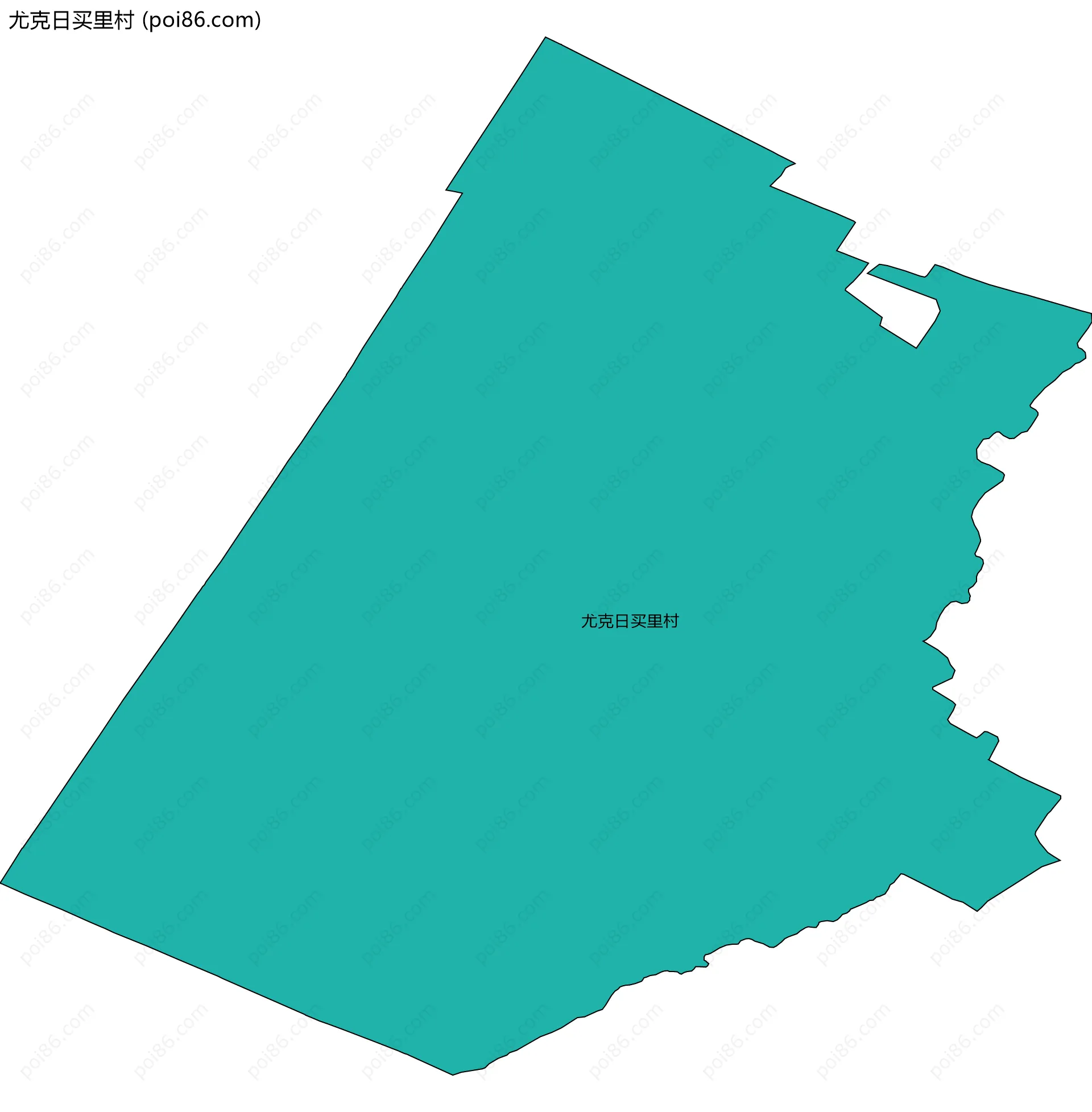 尤克日买里村边界地图