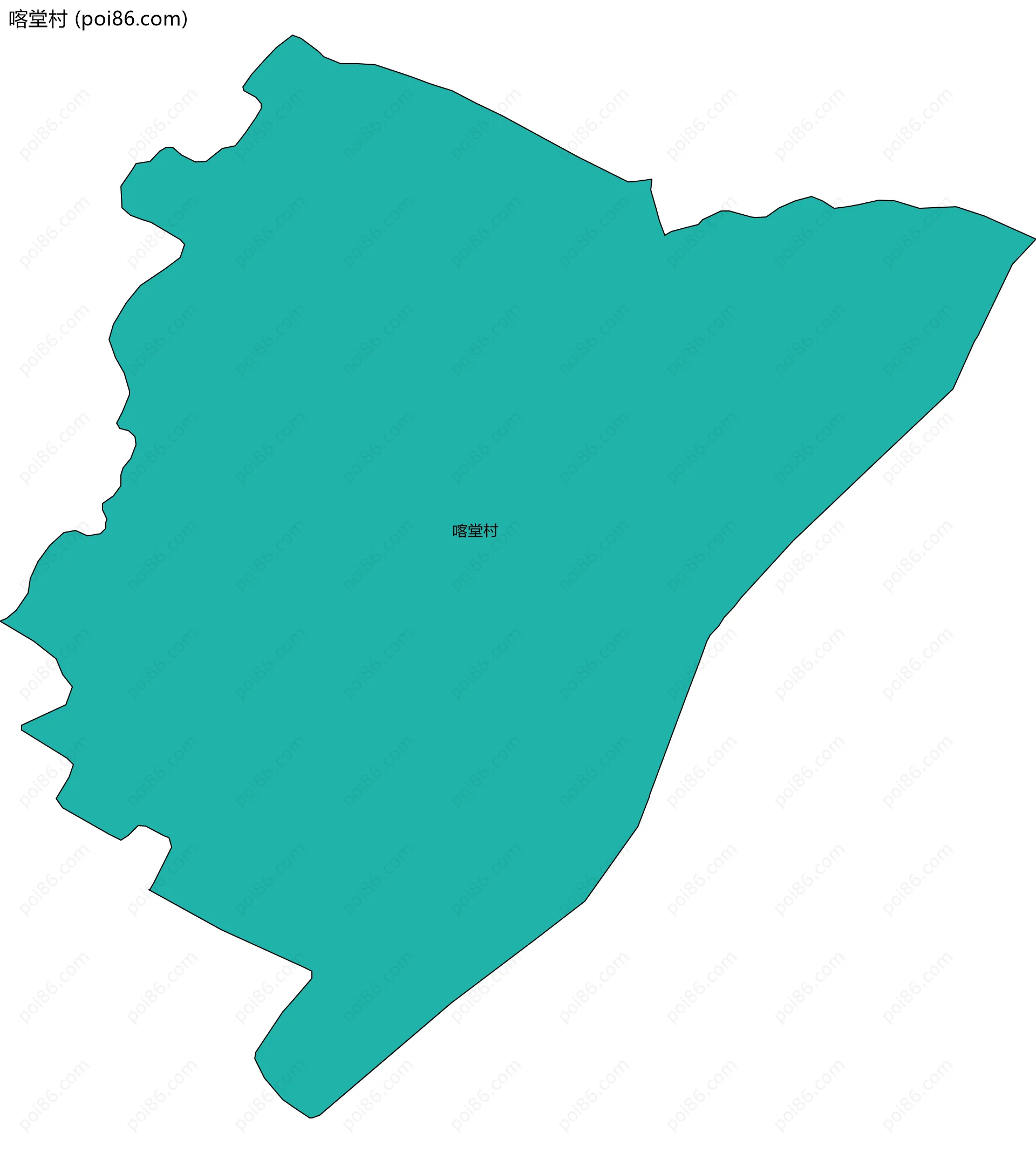 喀堂村边界地图