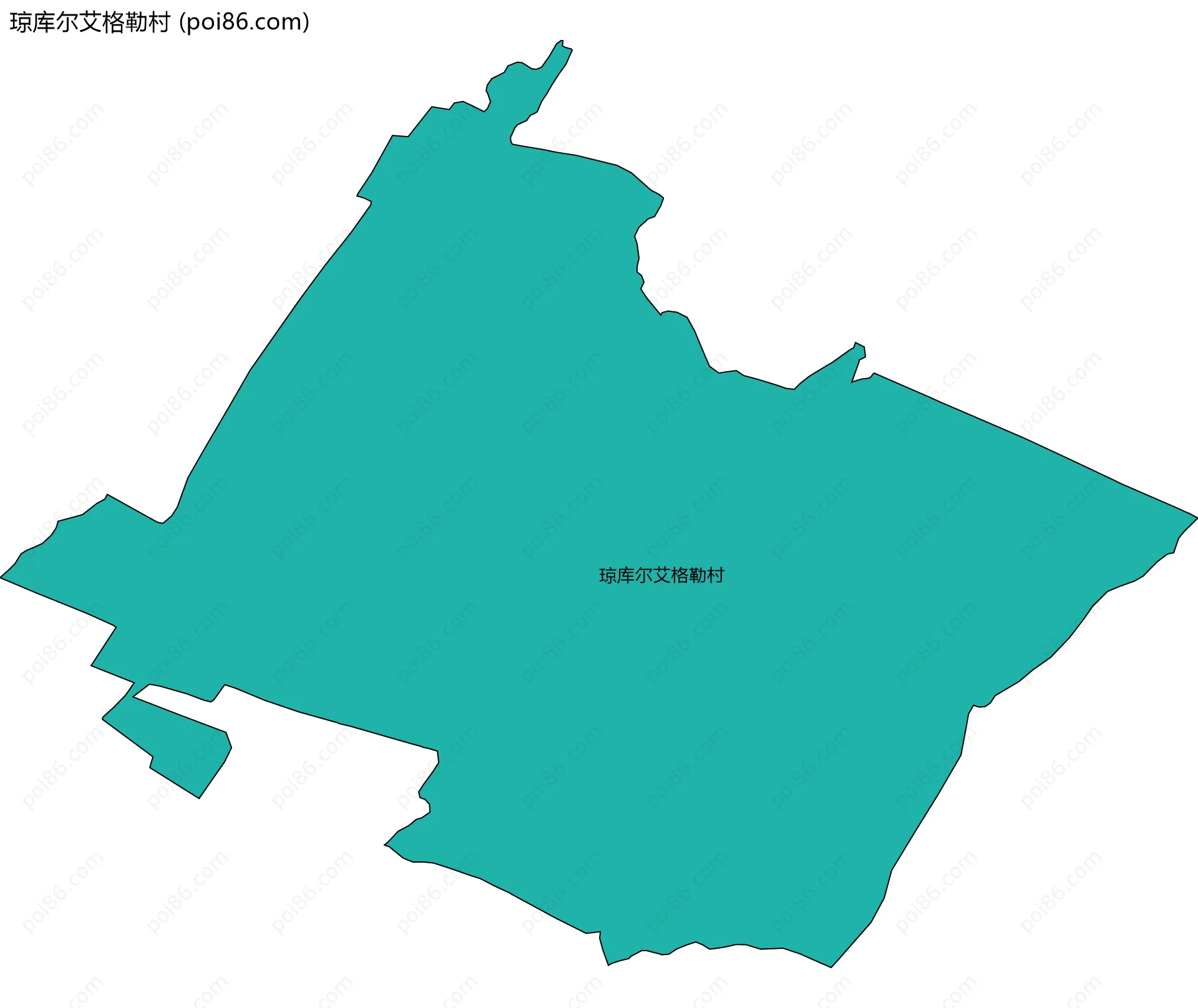 琼库尔艾格勒村边界地图