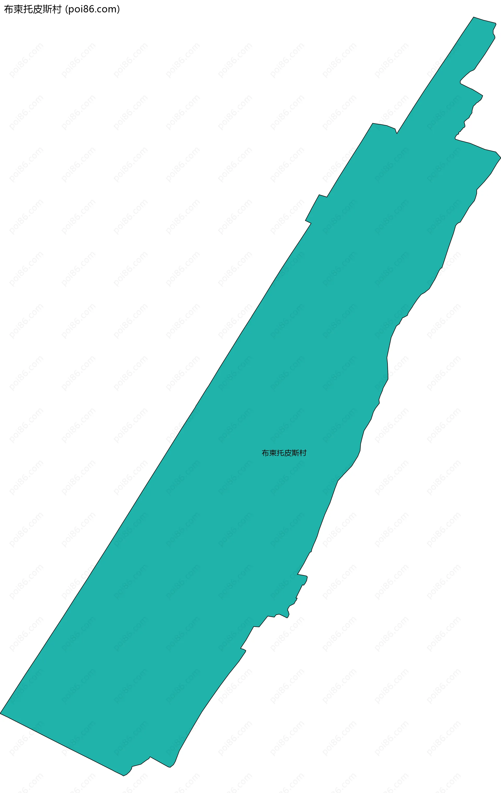 布柬托皮斯村边界地图