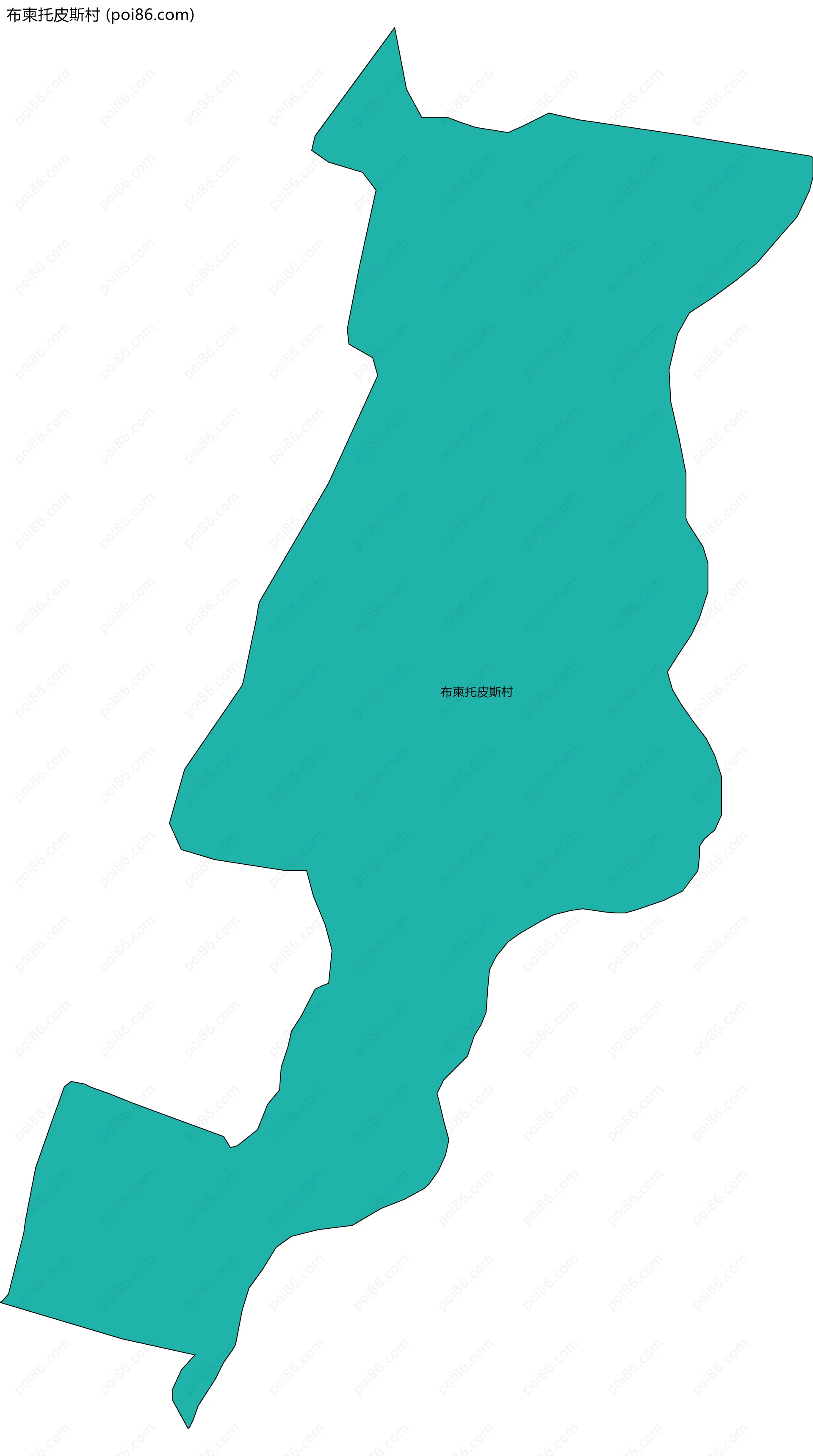 布柬托皮斯村边界地图