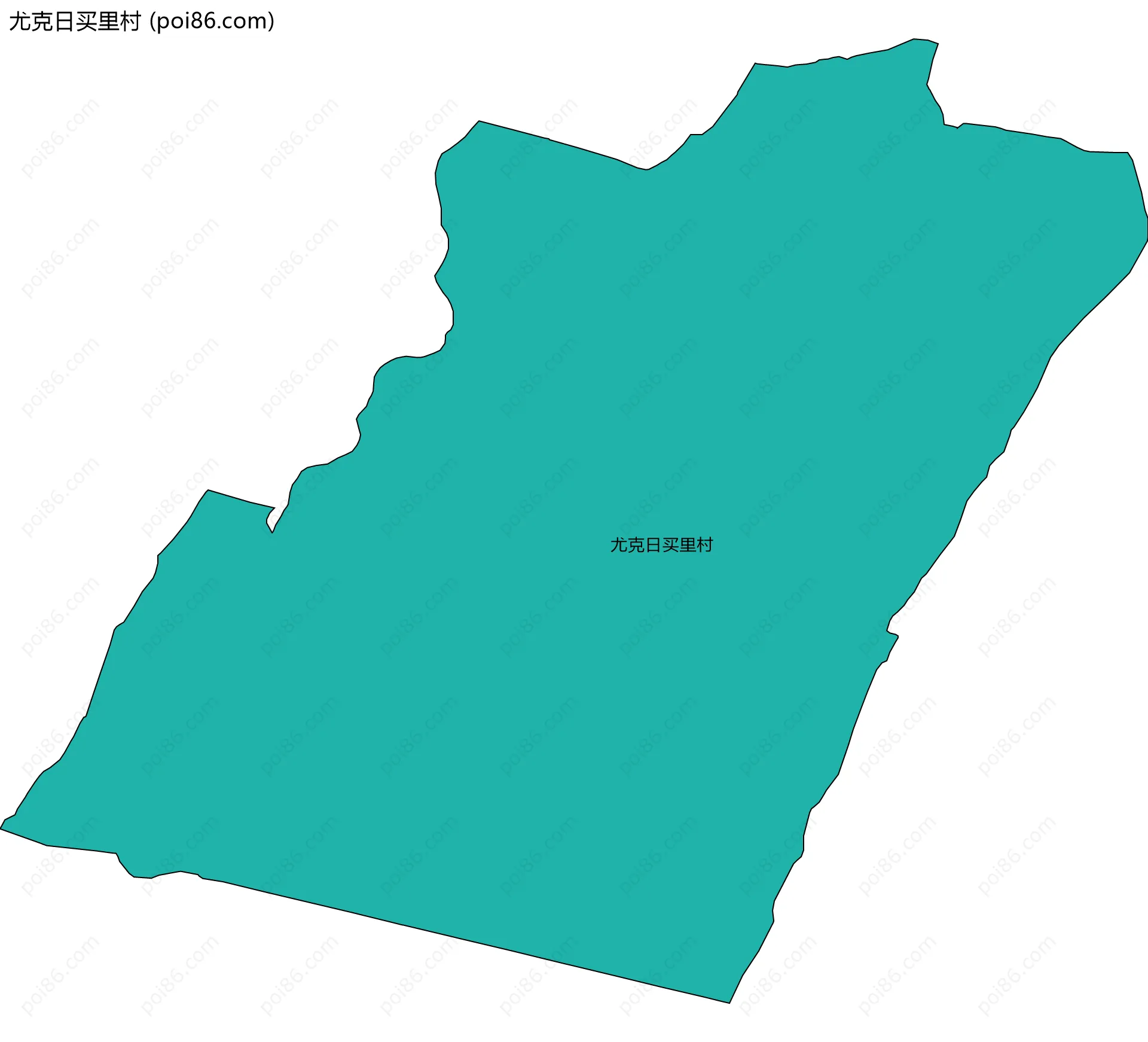 尤克日买里村边界地图