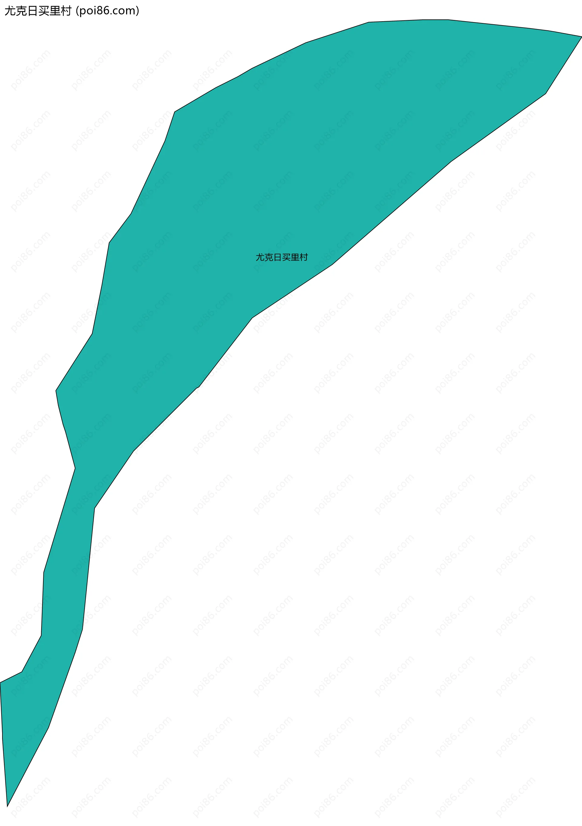 尤克日买里村边界地图