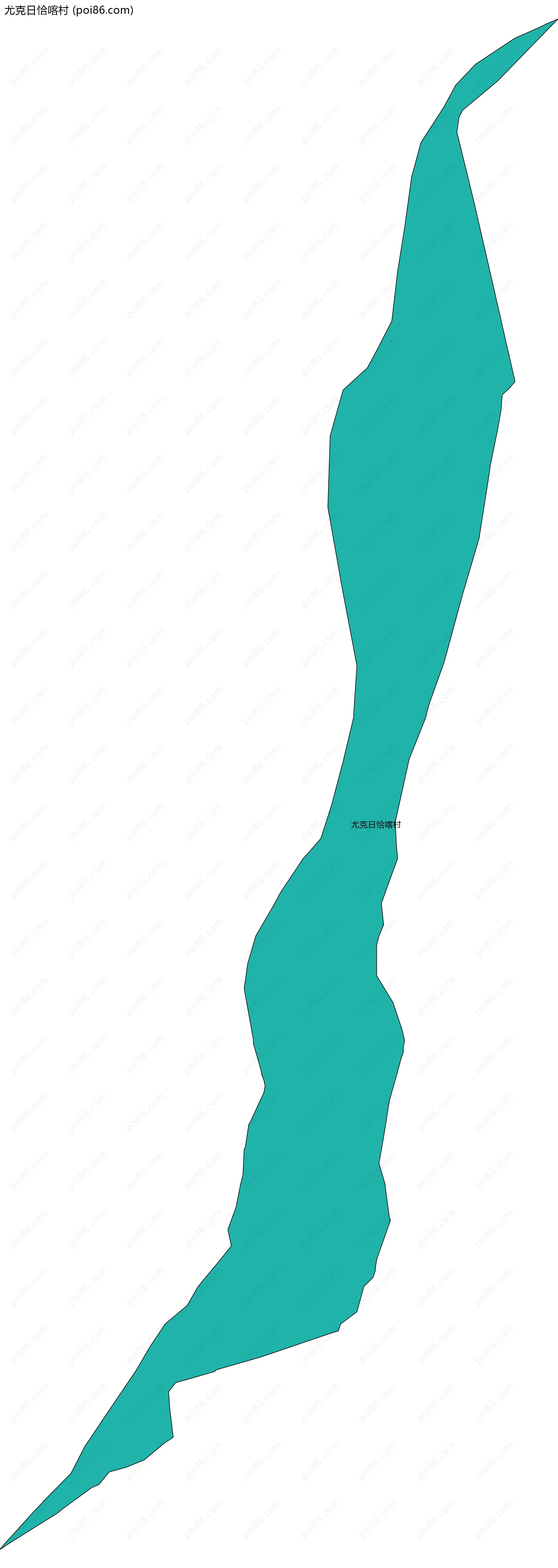 尤克日恰喀村边界地图