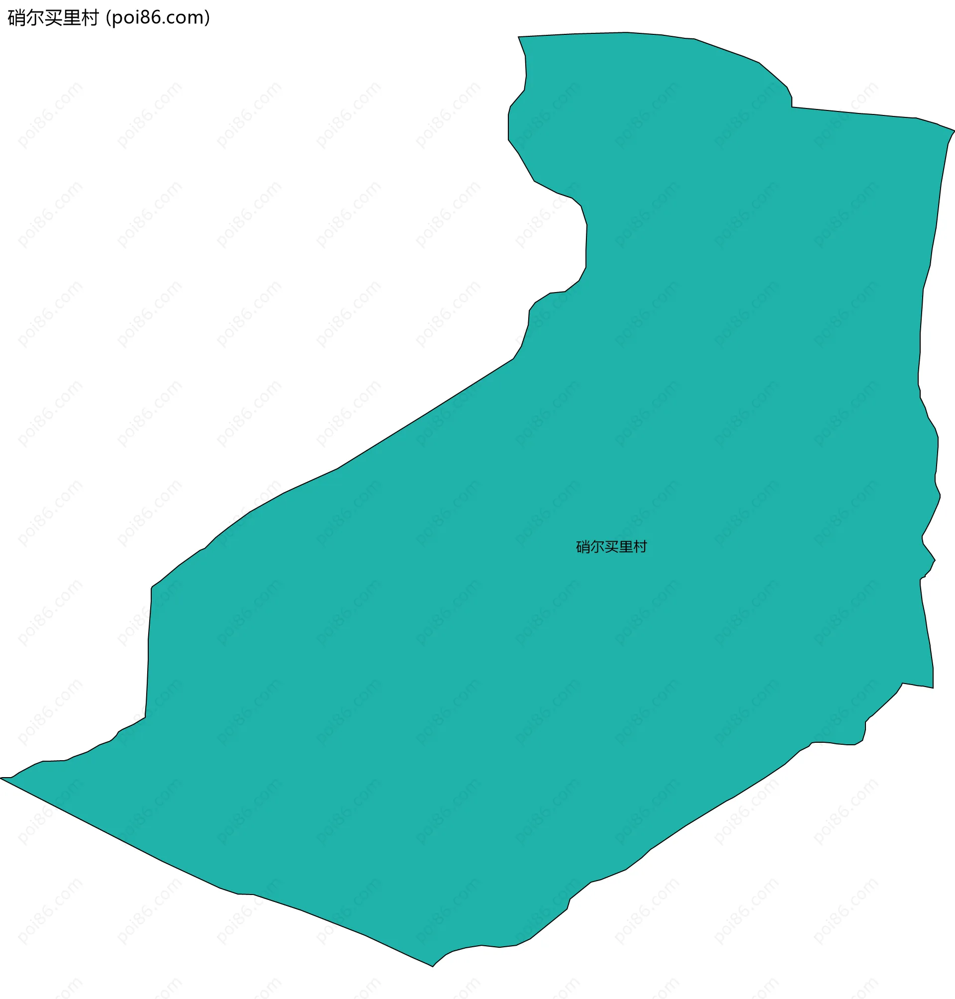 硝尔买里村边界地图