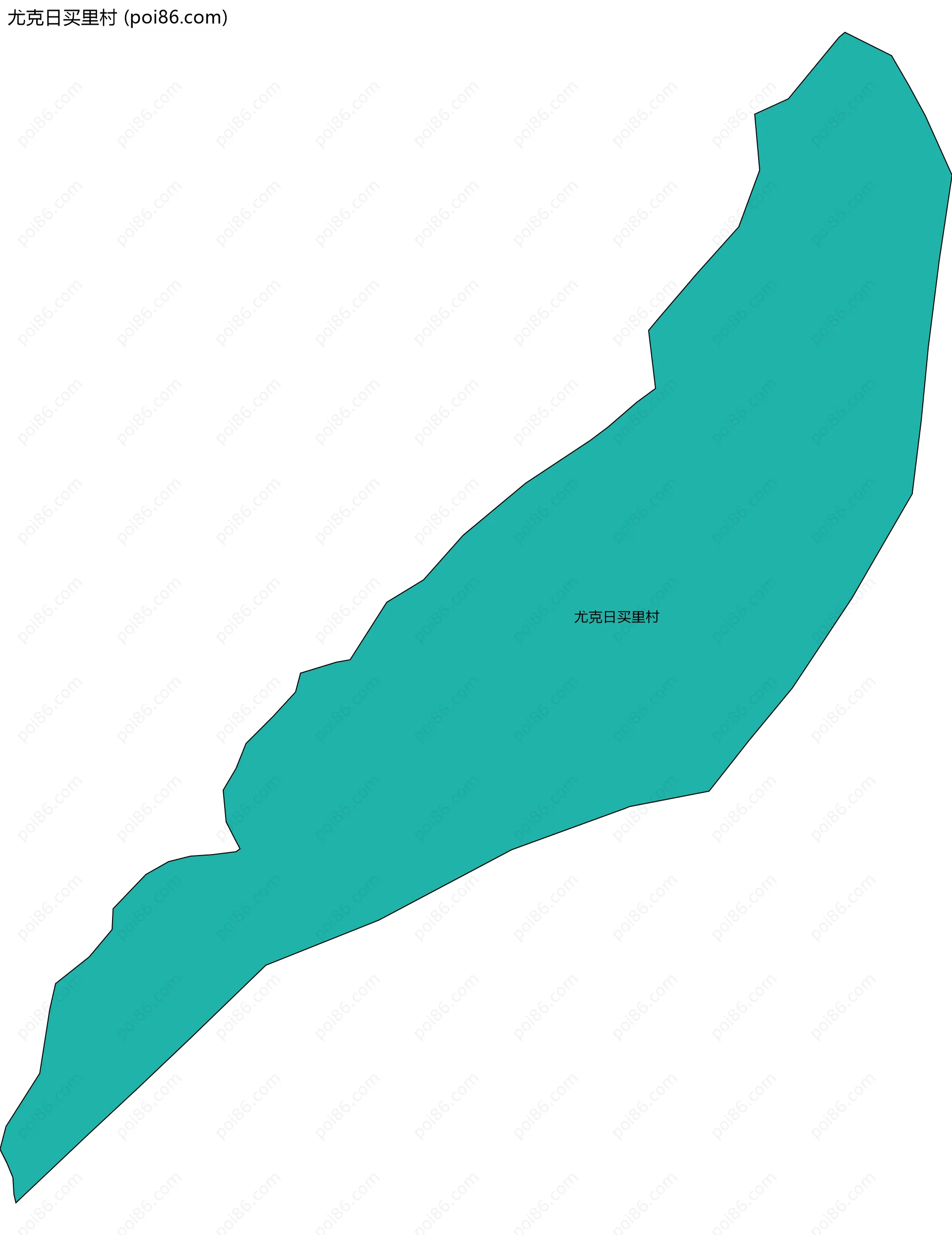 尤克日买里村边界地图