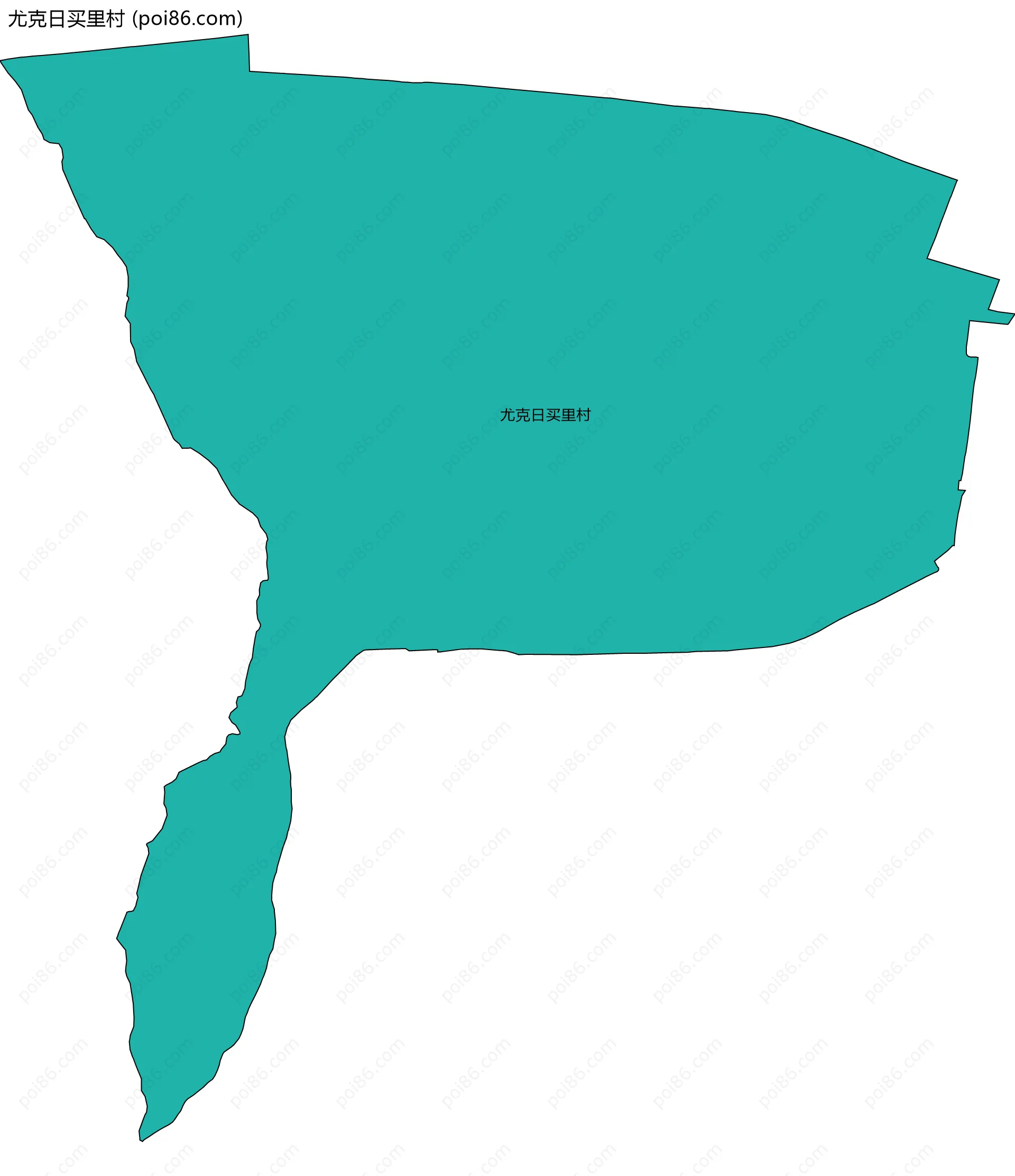 尤克日买里村边界地图