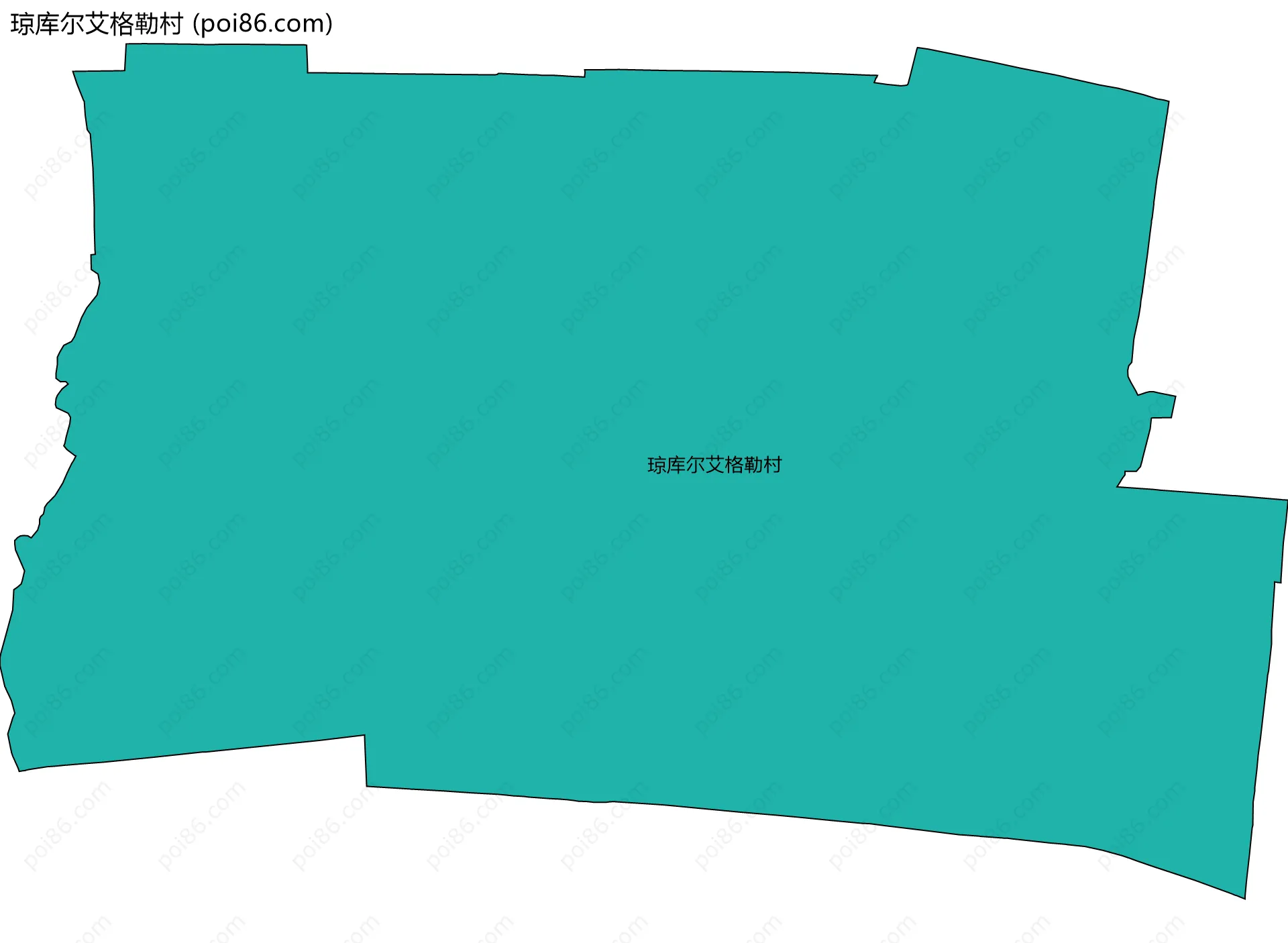 琼库尔艾格勒村边界地图