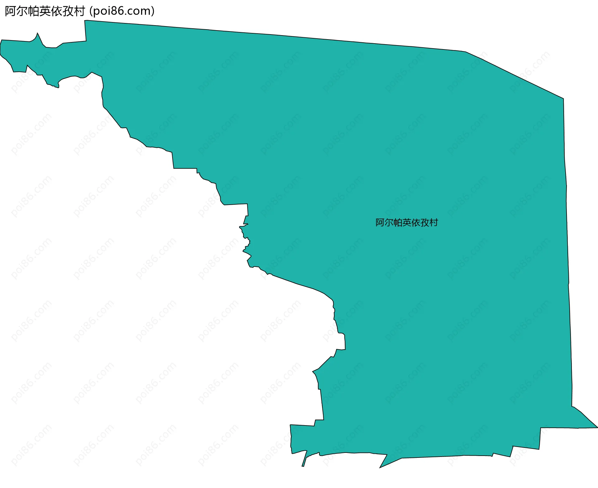 阿尔帕英依孜村边界地图
