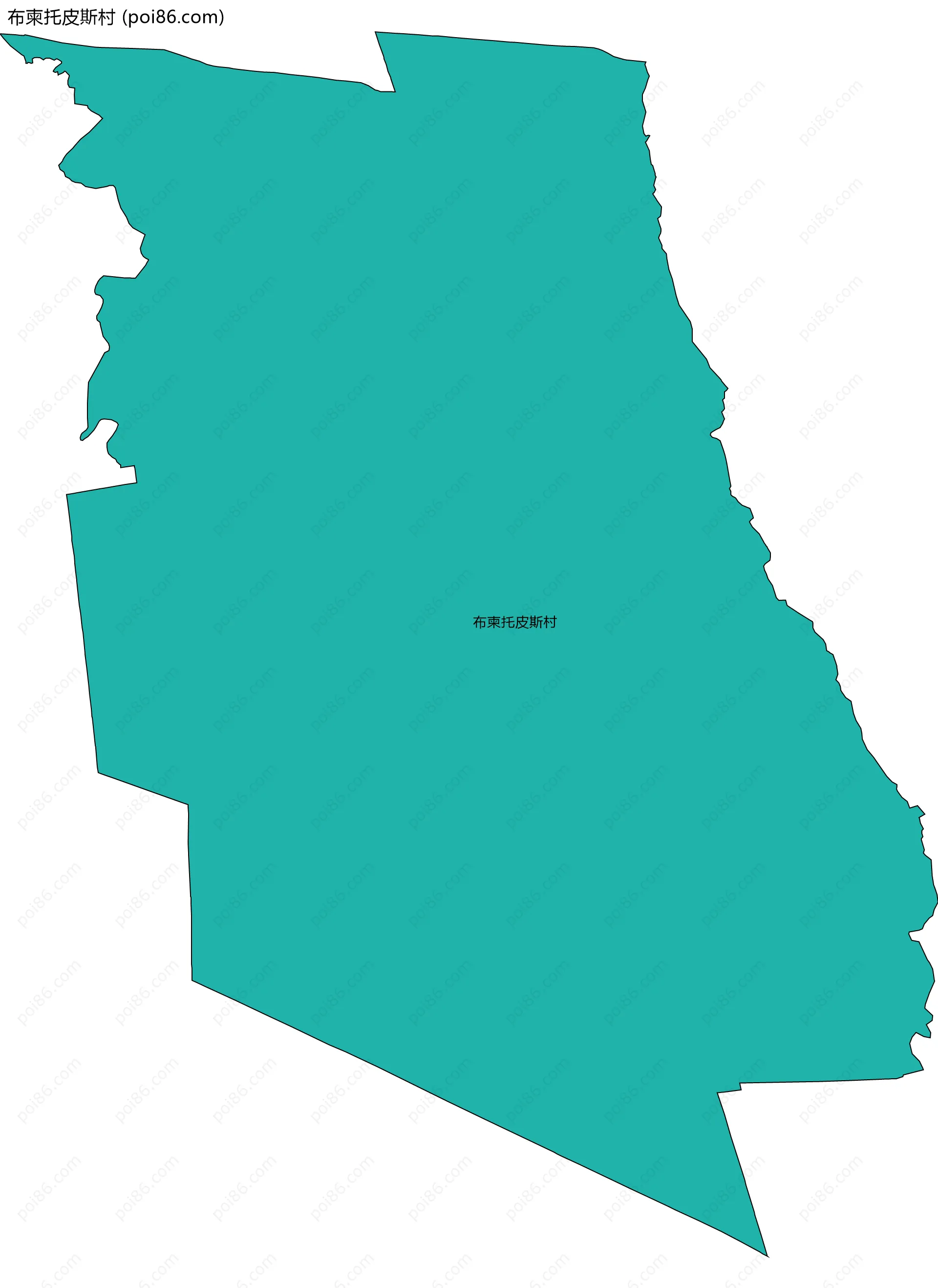 布柬托皮斯村边界地图