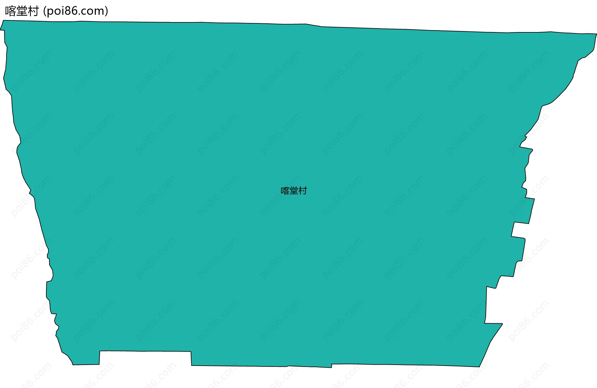 喀堂村边界地图