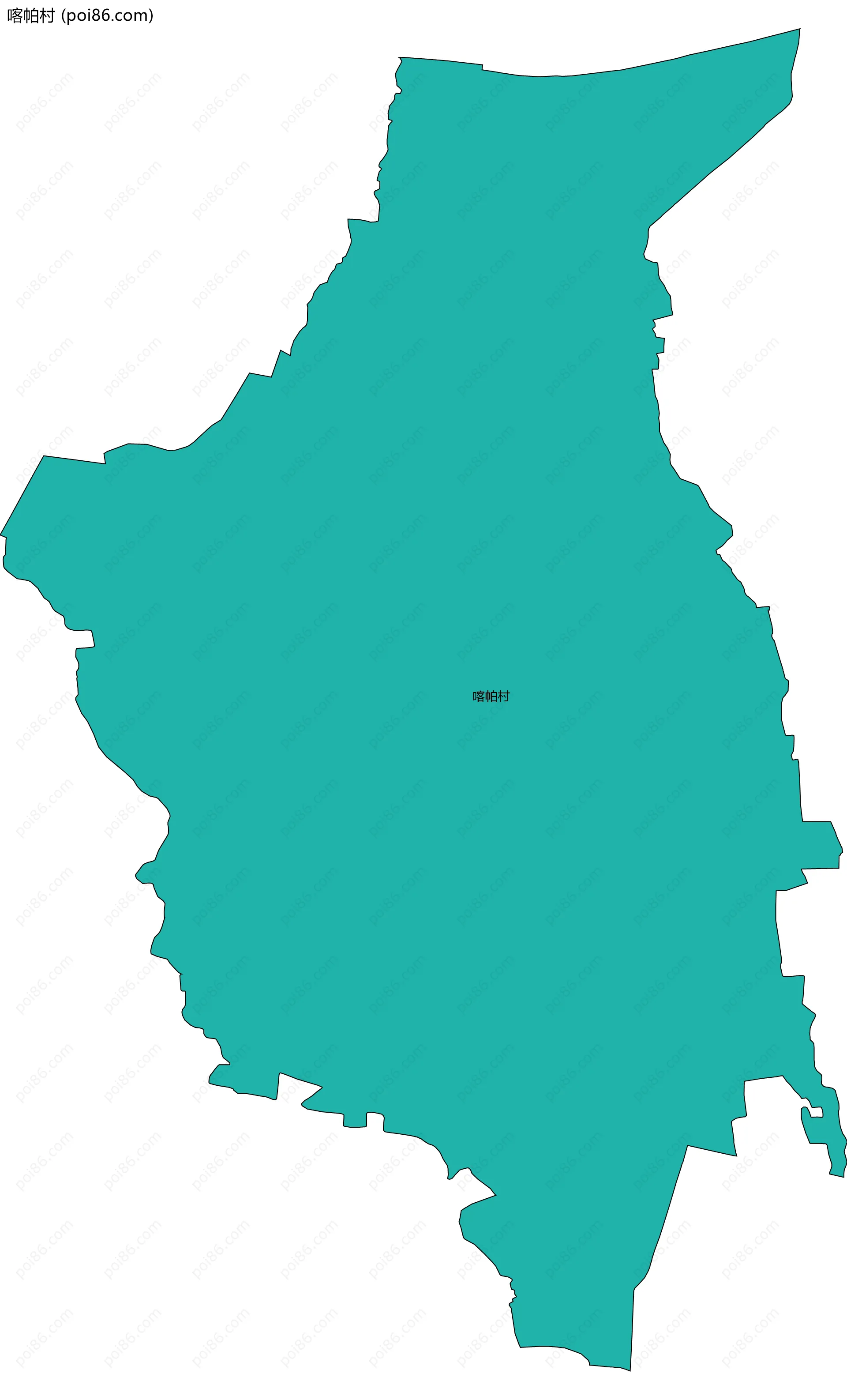 喀帕村边界地图