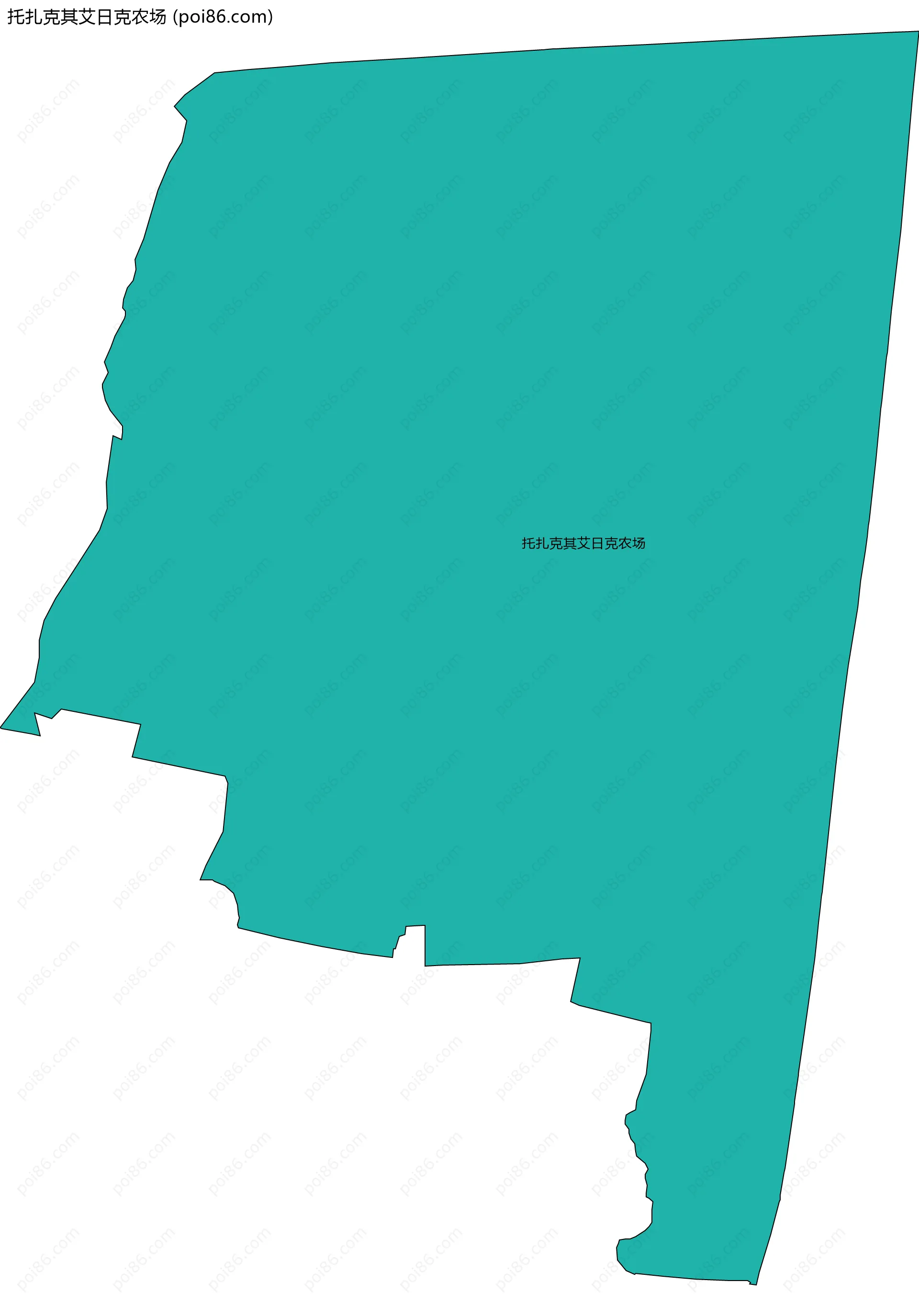 托扎克其艾日克农场边界地图