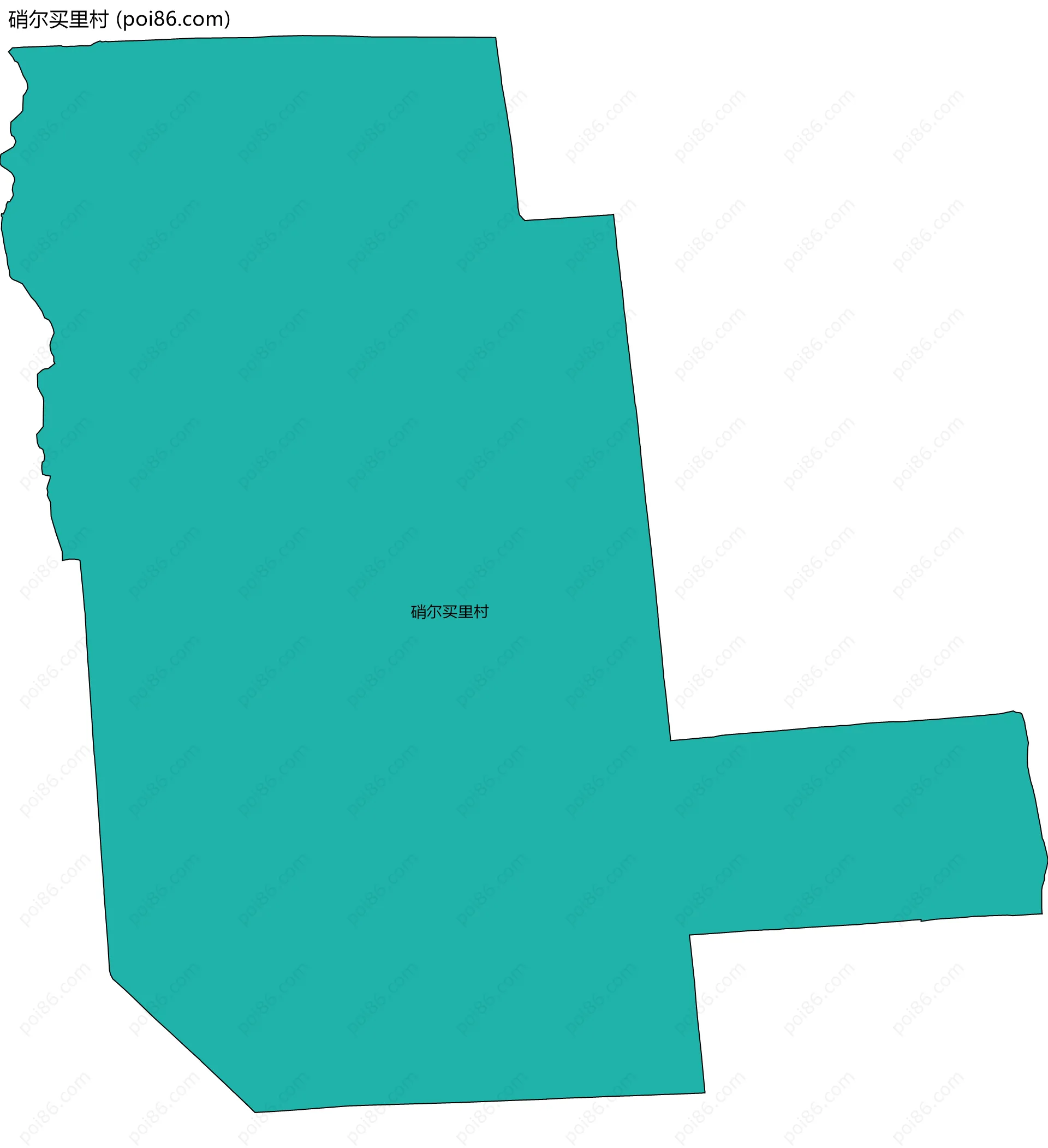 硝尔买里村边界地图
