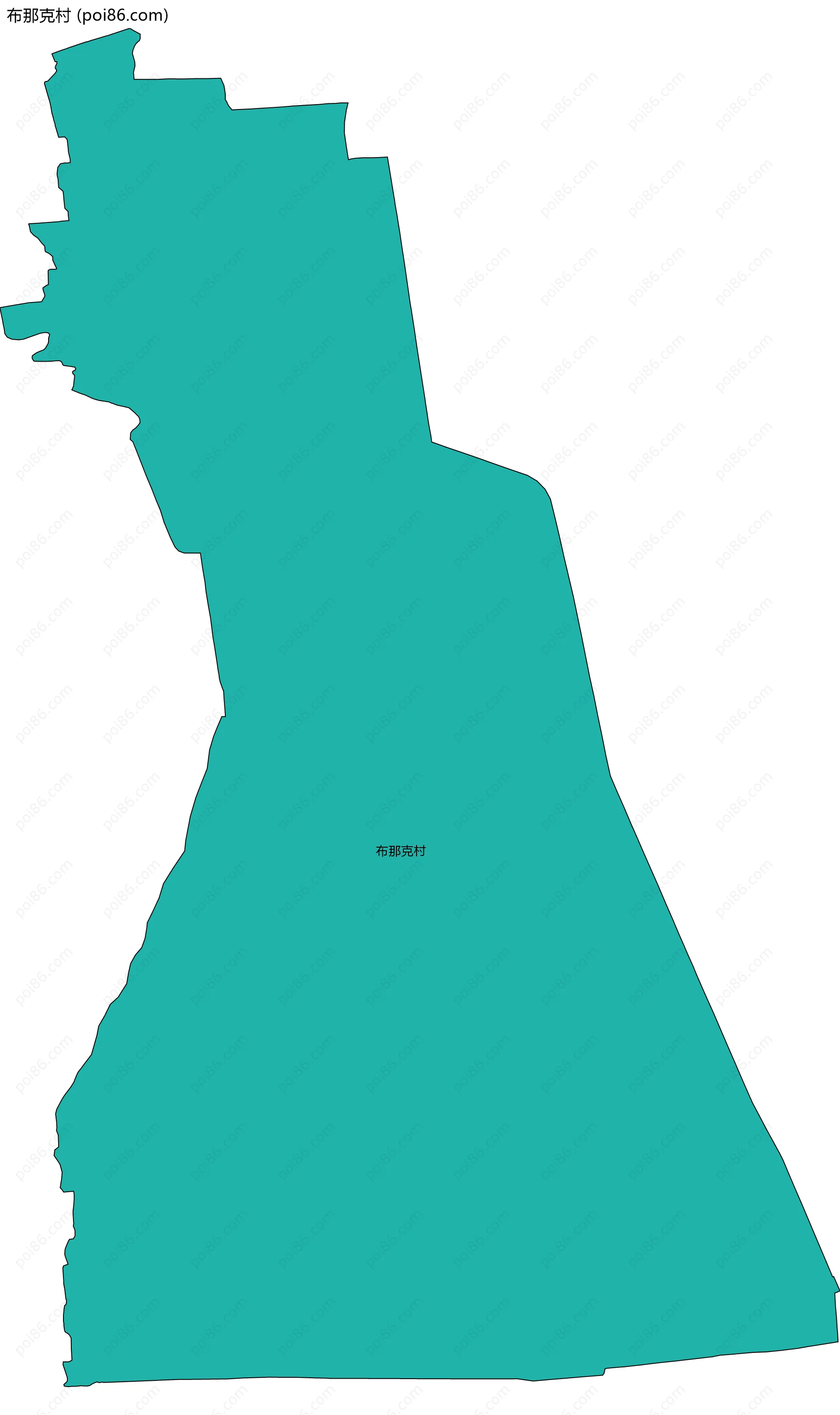 布那克村边界地图