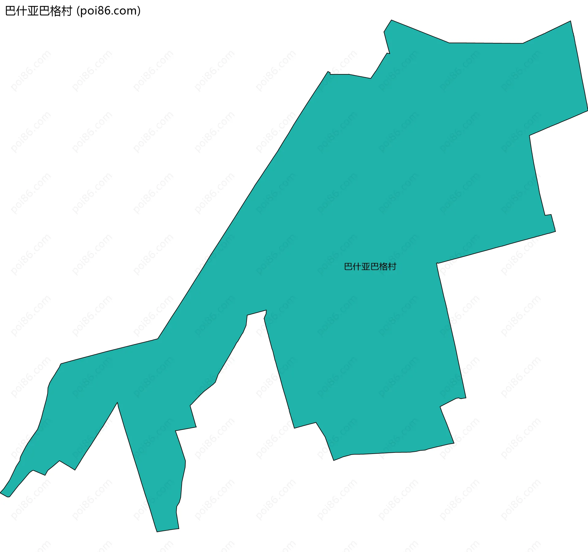 巴什亚巴格村边界地图