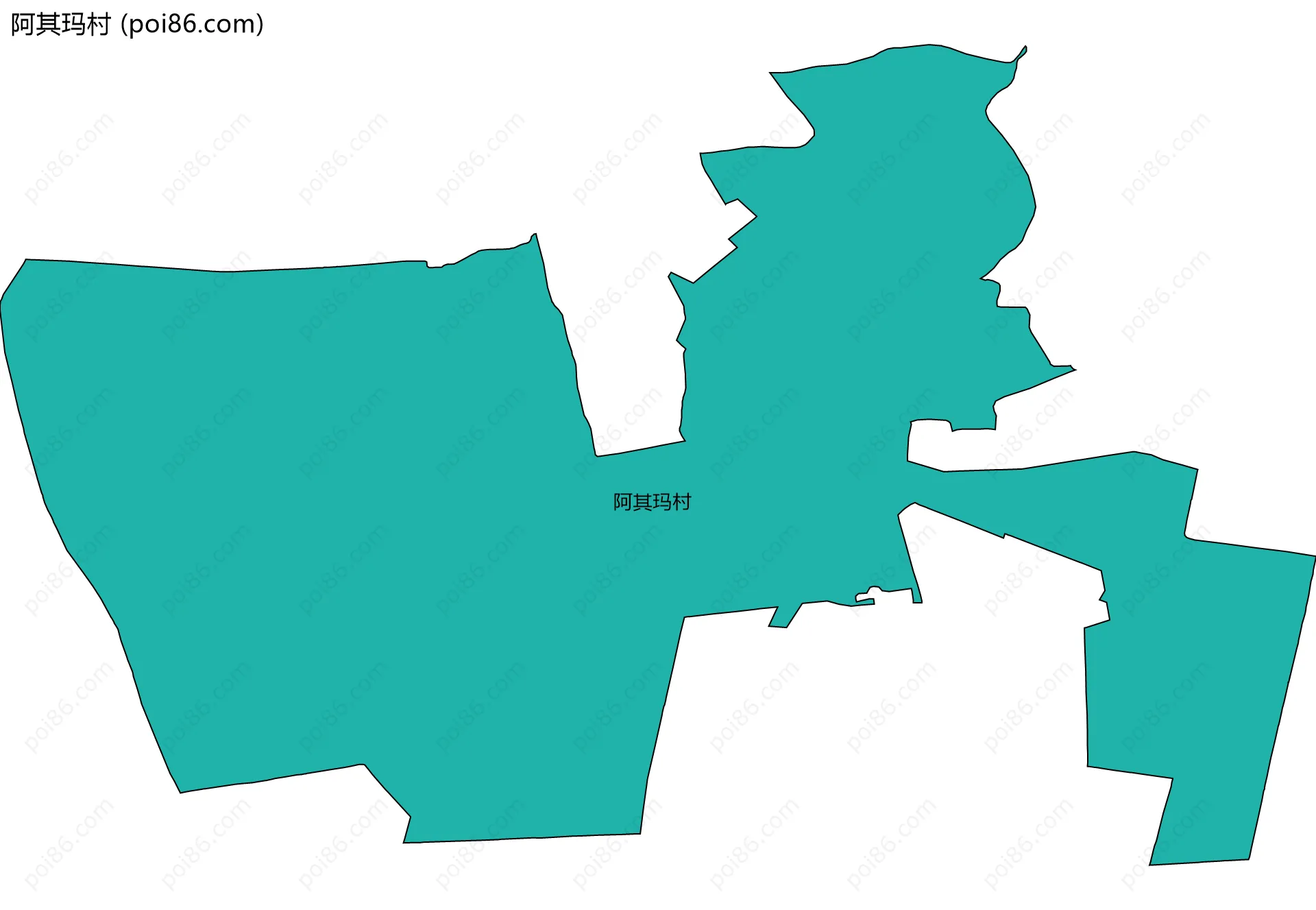 阿其玛村边界地图