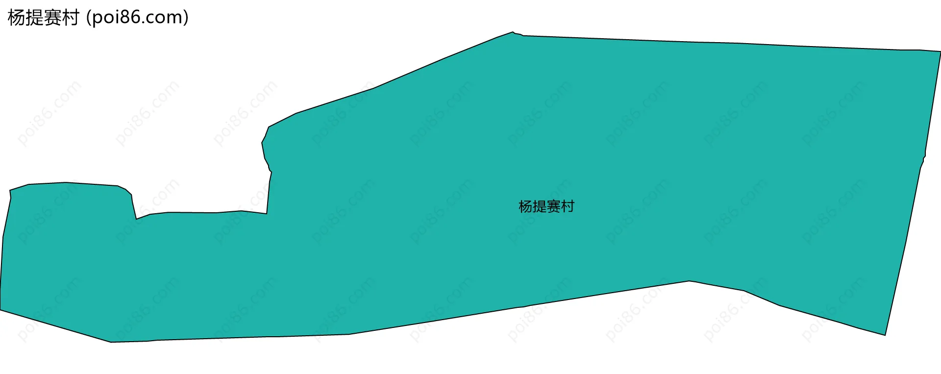 杨提赛村边界地图