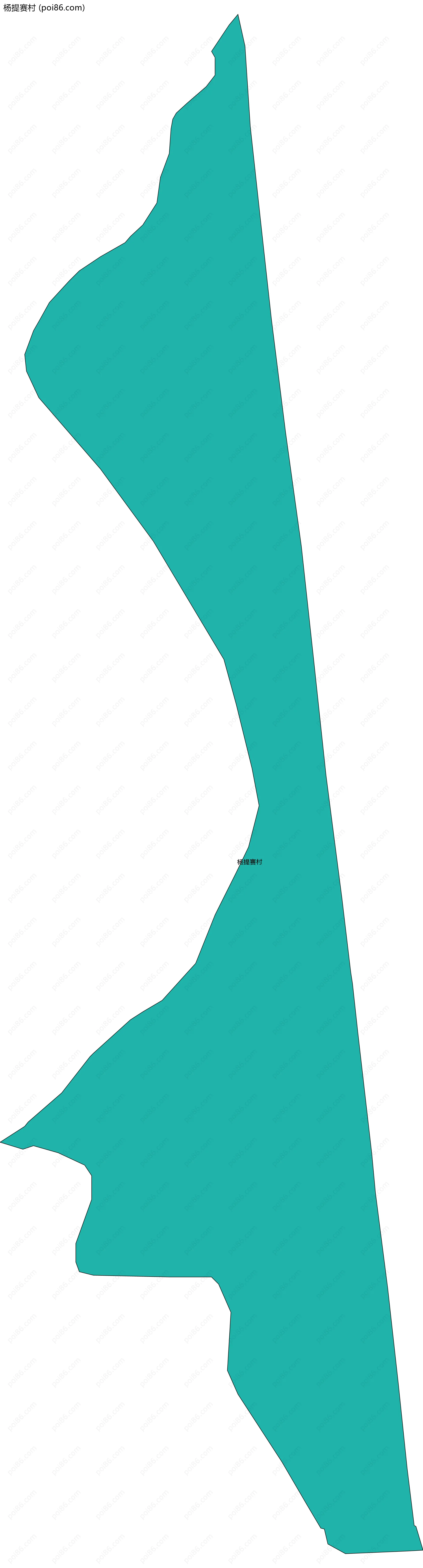 杨提赛村边界地图