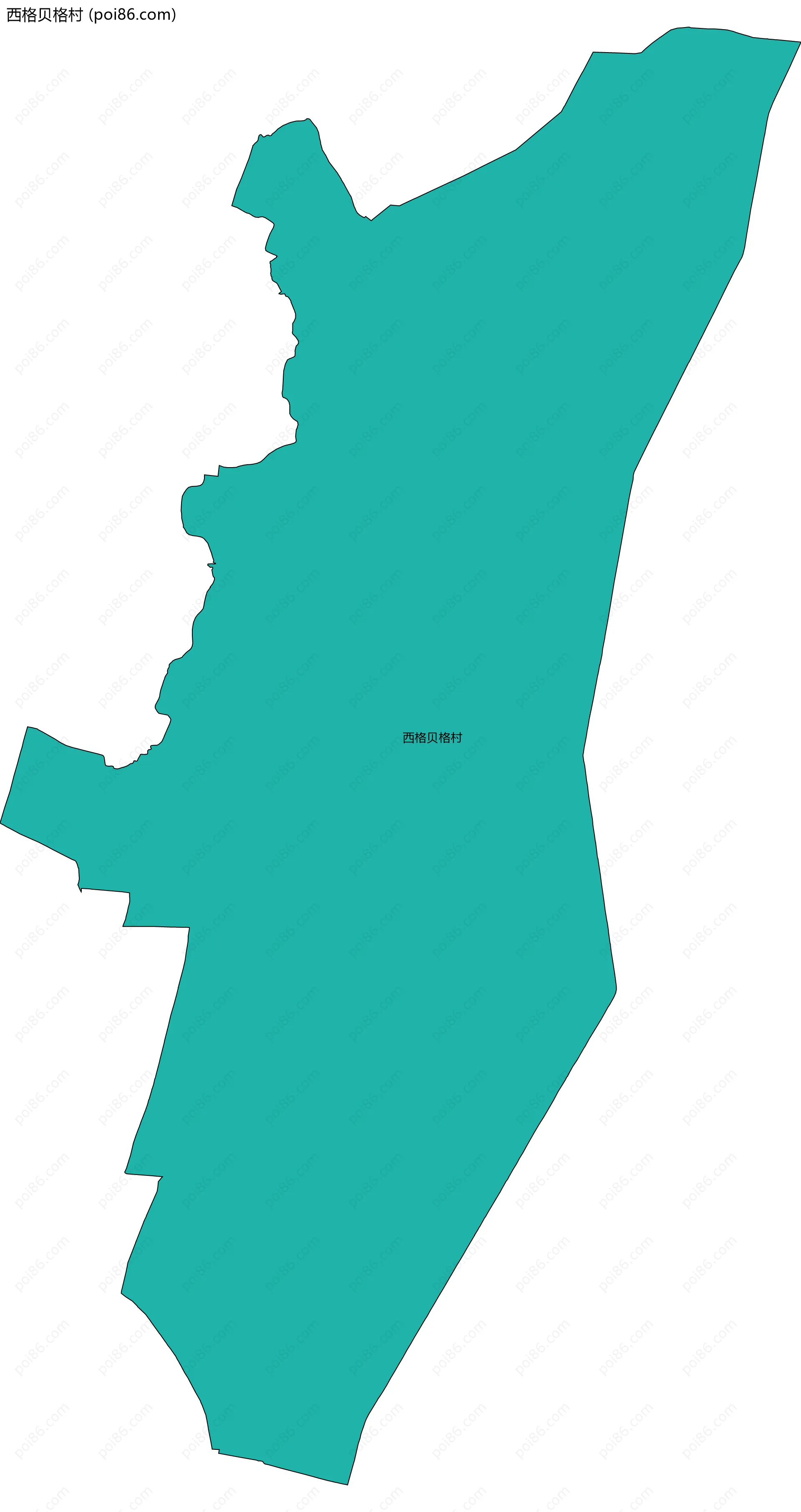 西格贝格村边界地图