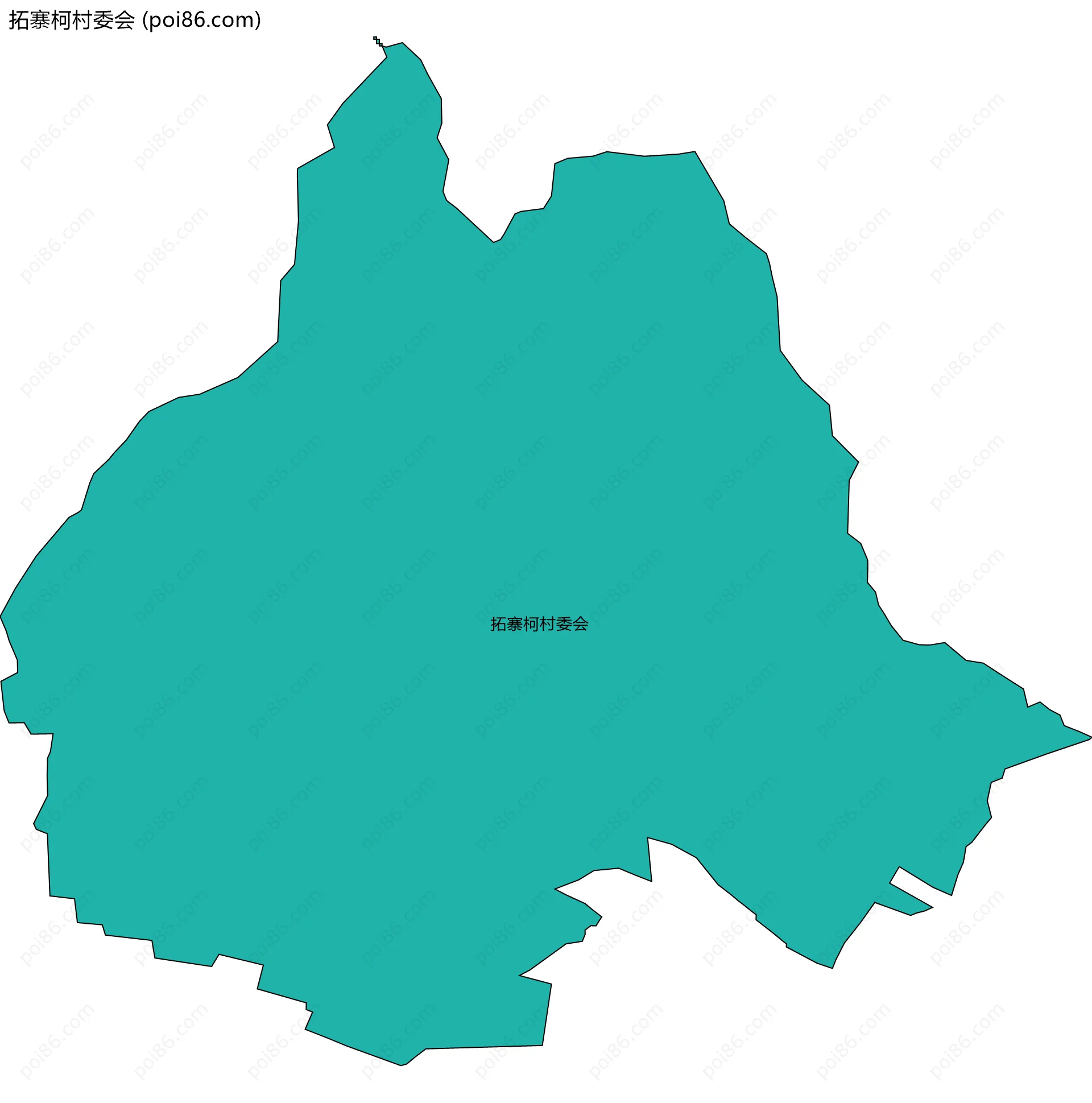 拓寨柯村委会边界地图