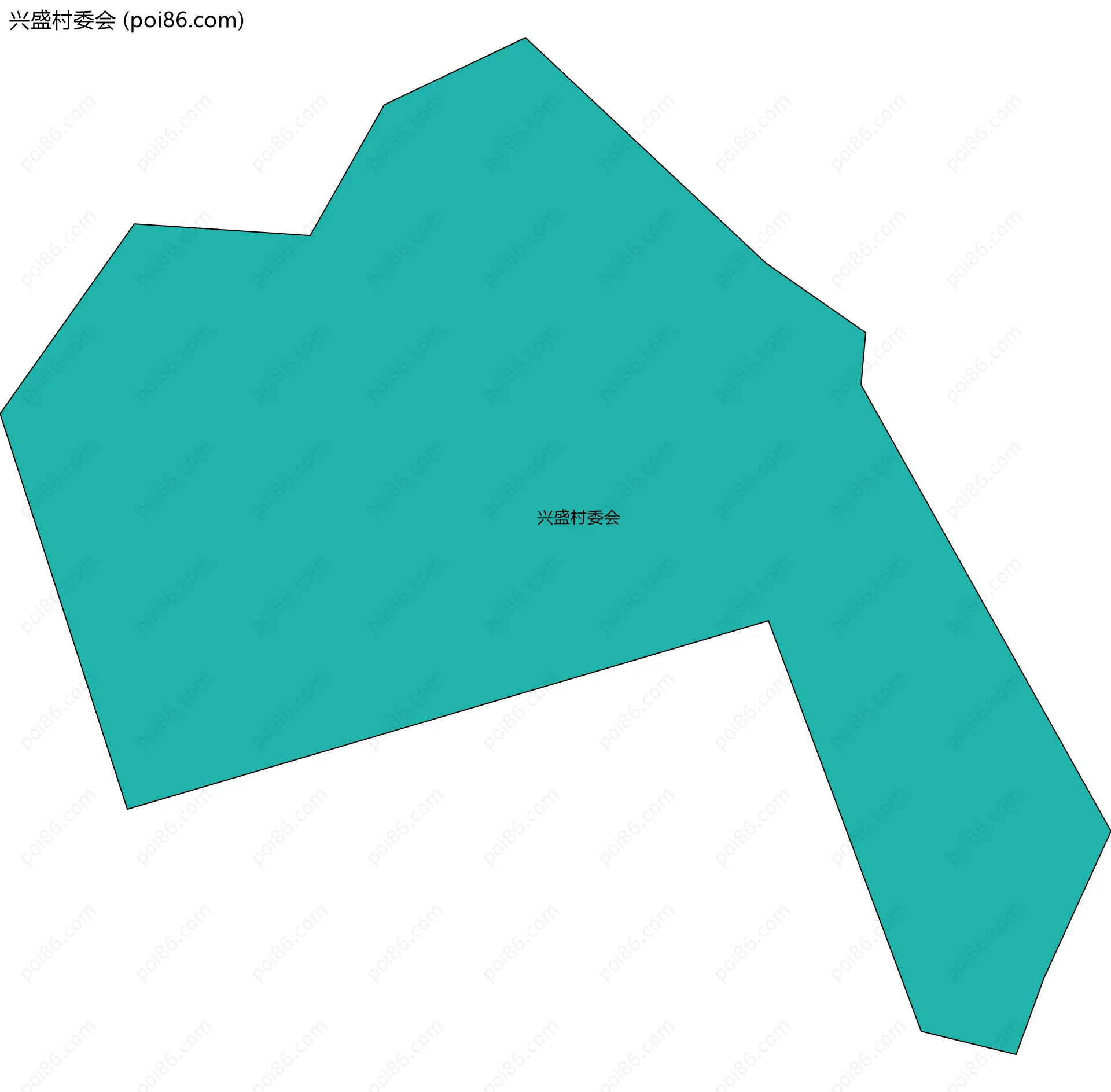 兴盛村委会边界地图