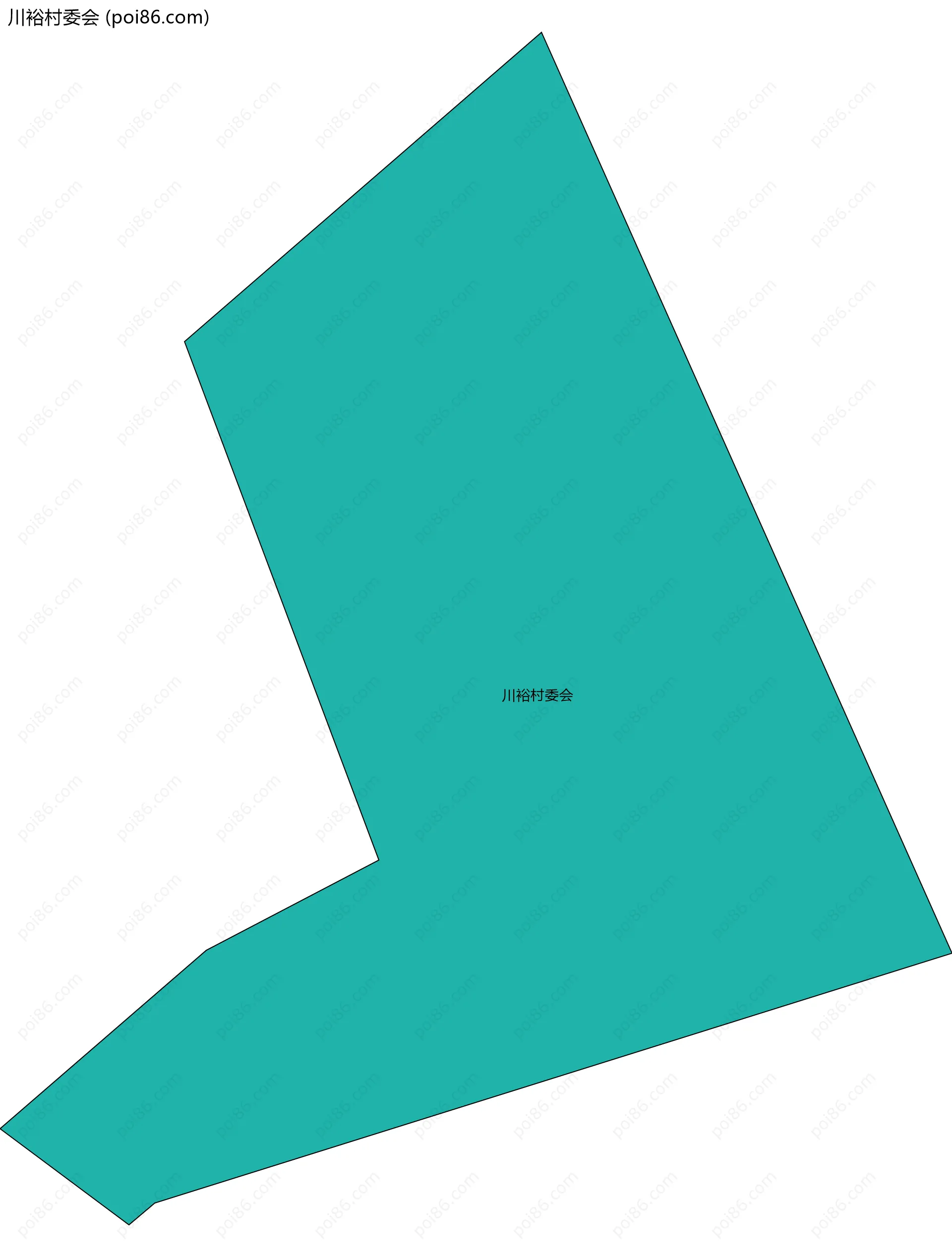 川裕村委会边界地图