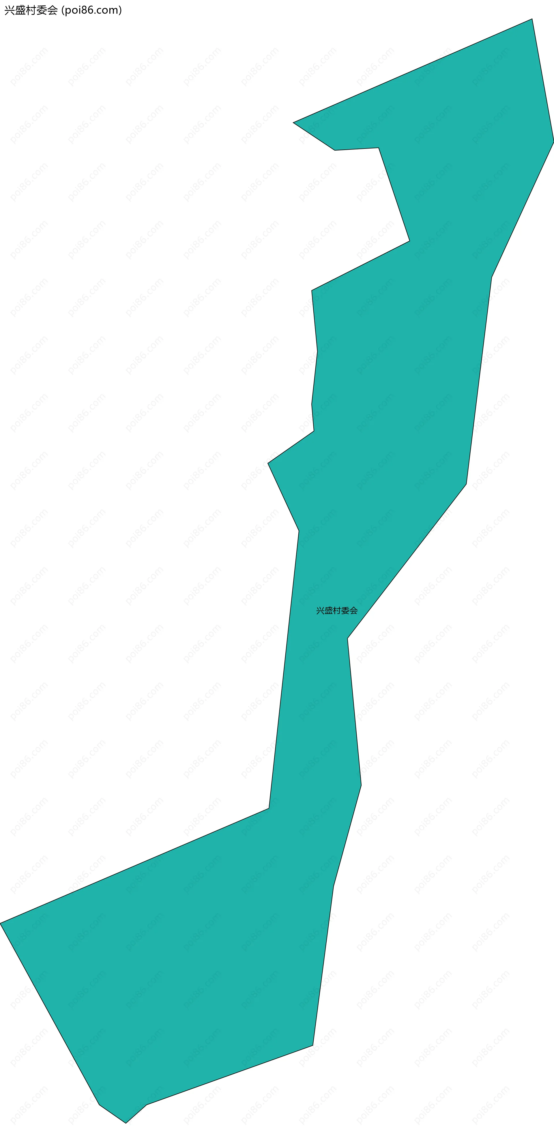 兴盛村委会边界地图