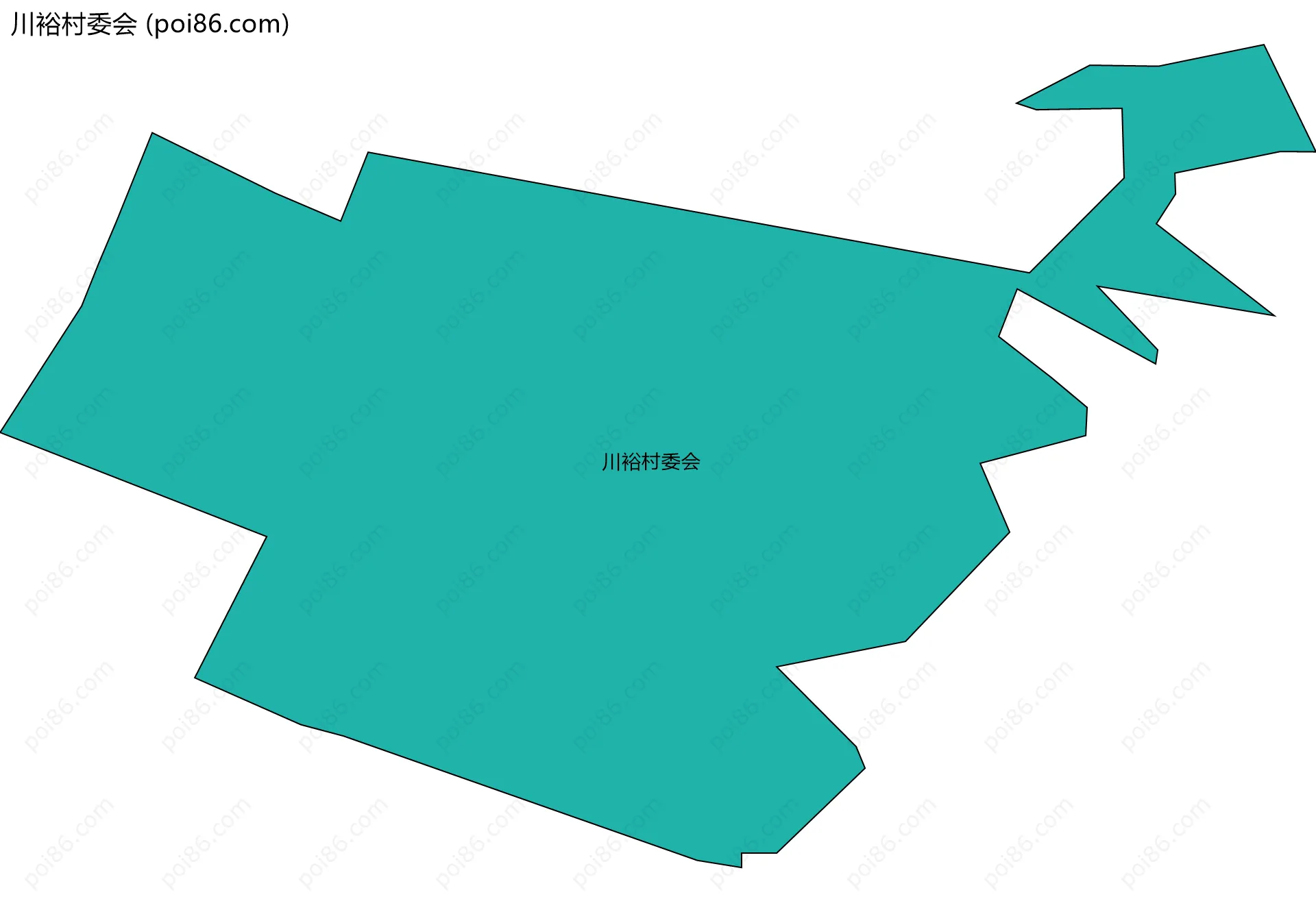 川裕村委会边界地图