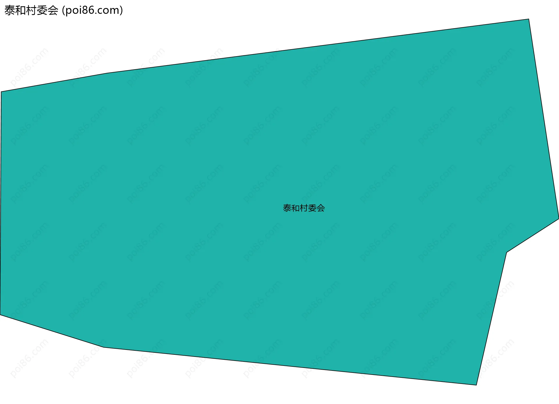 泰和村委会边界地图