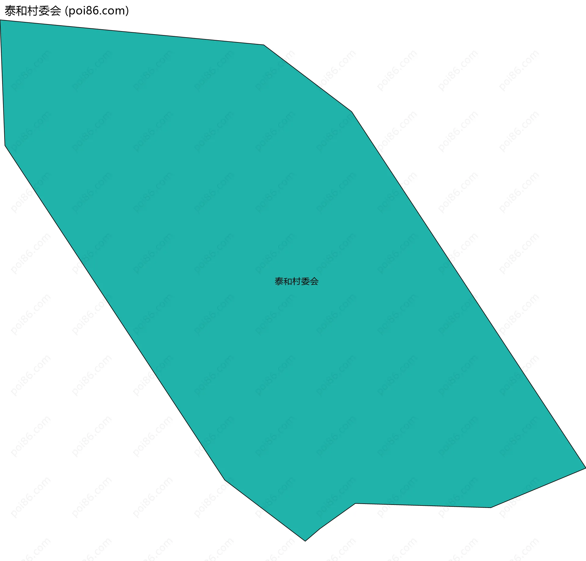 泰和村委会边界地图
