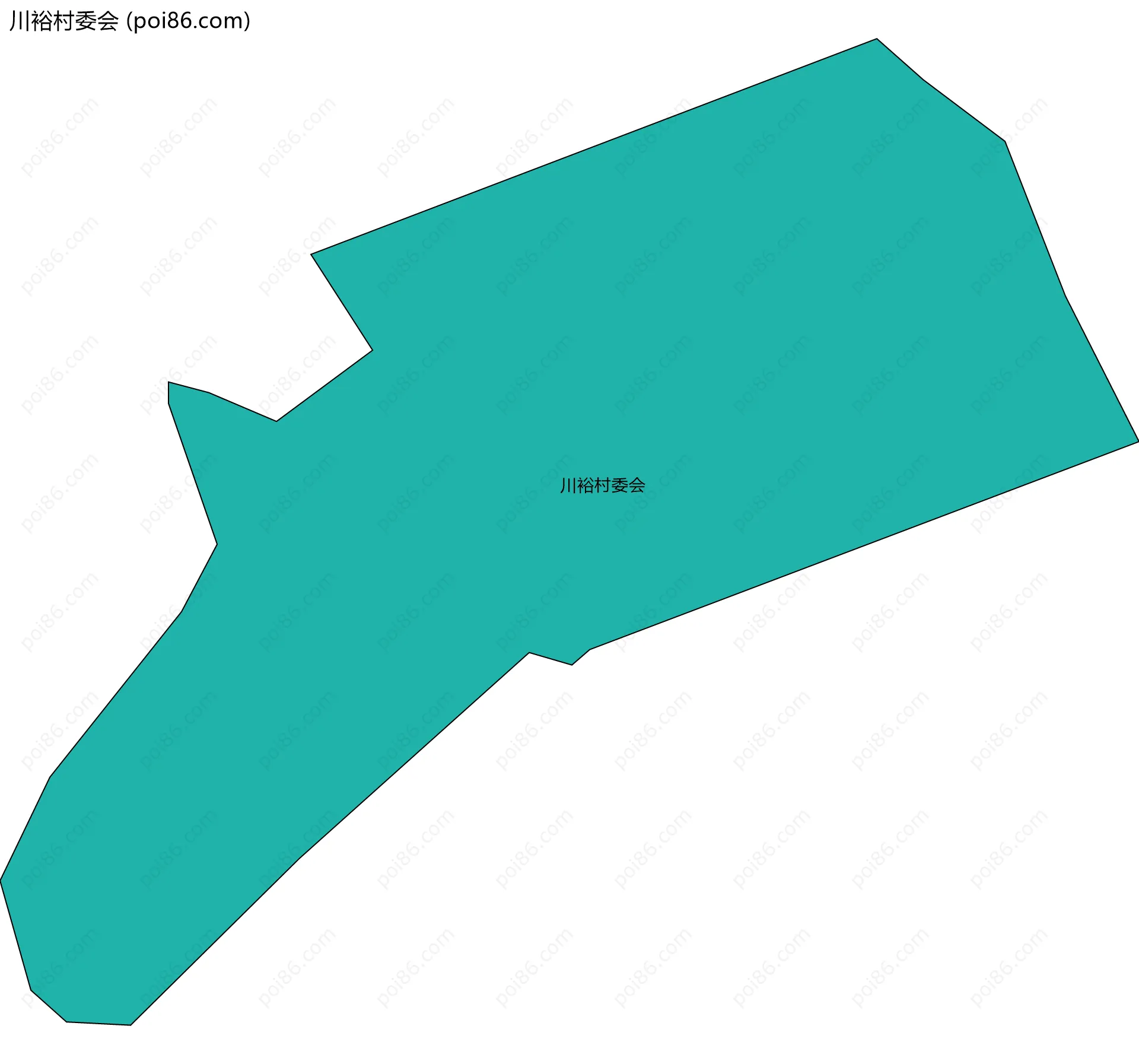 川裕村委会边界地图