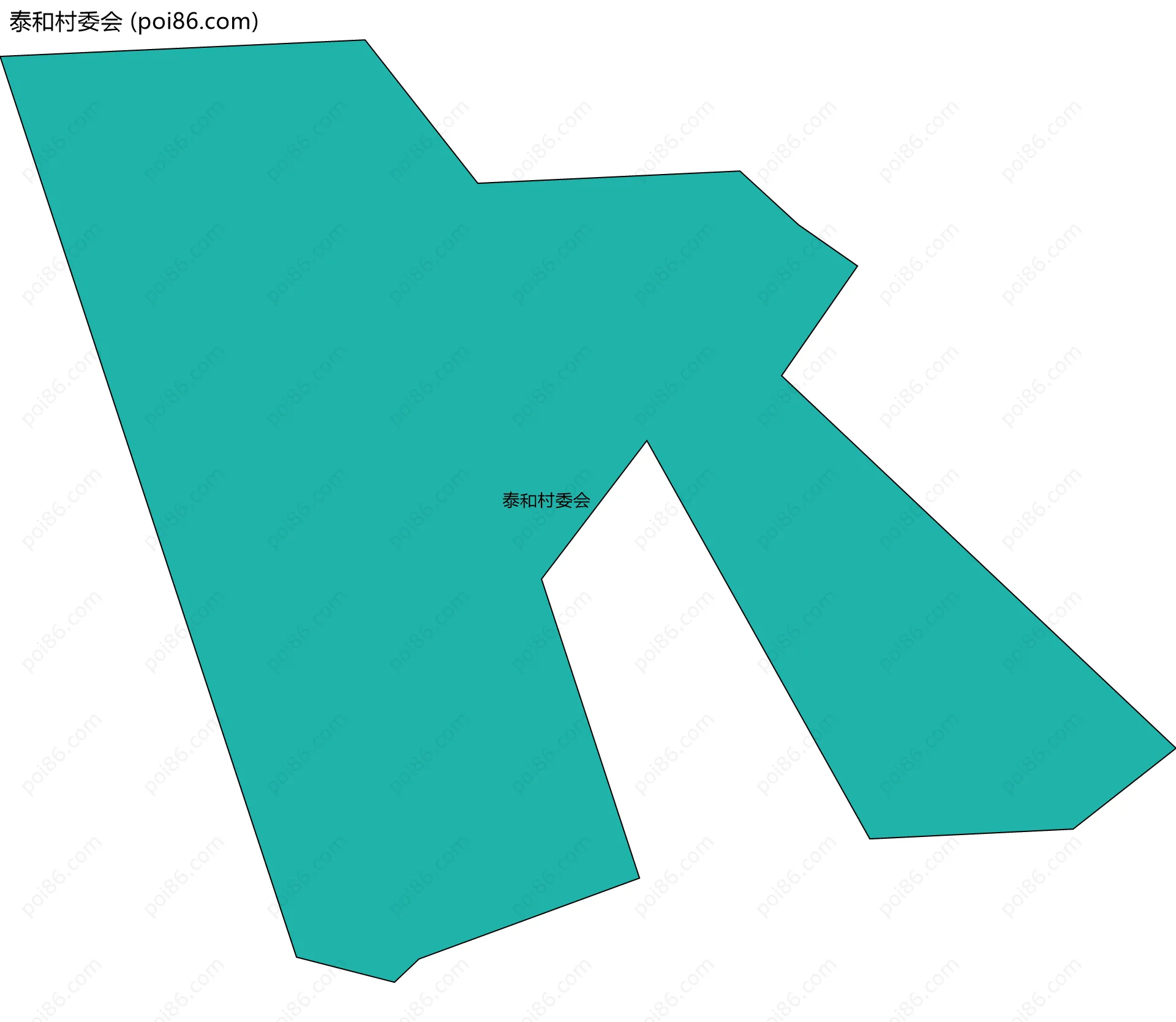 泰和村委会边界地图