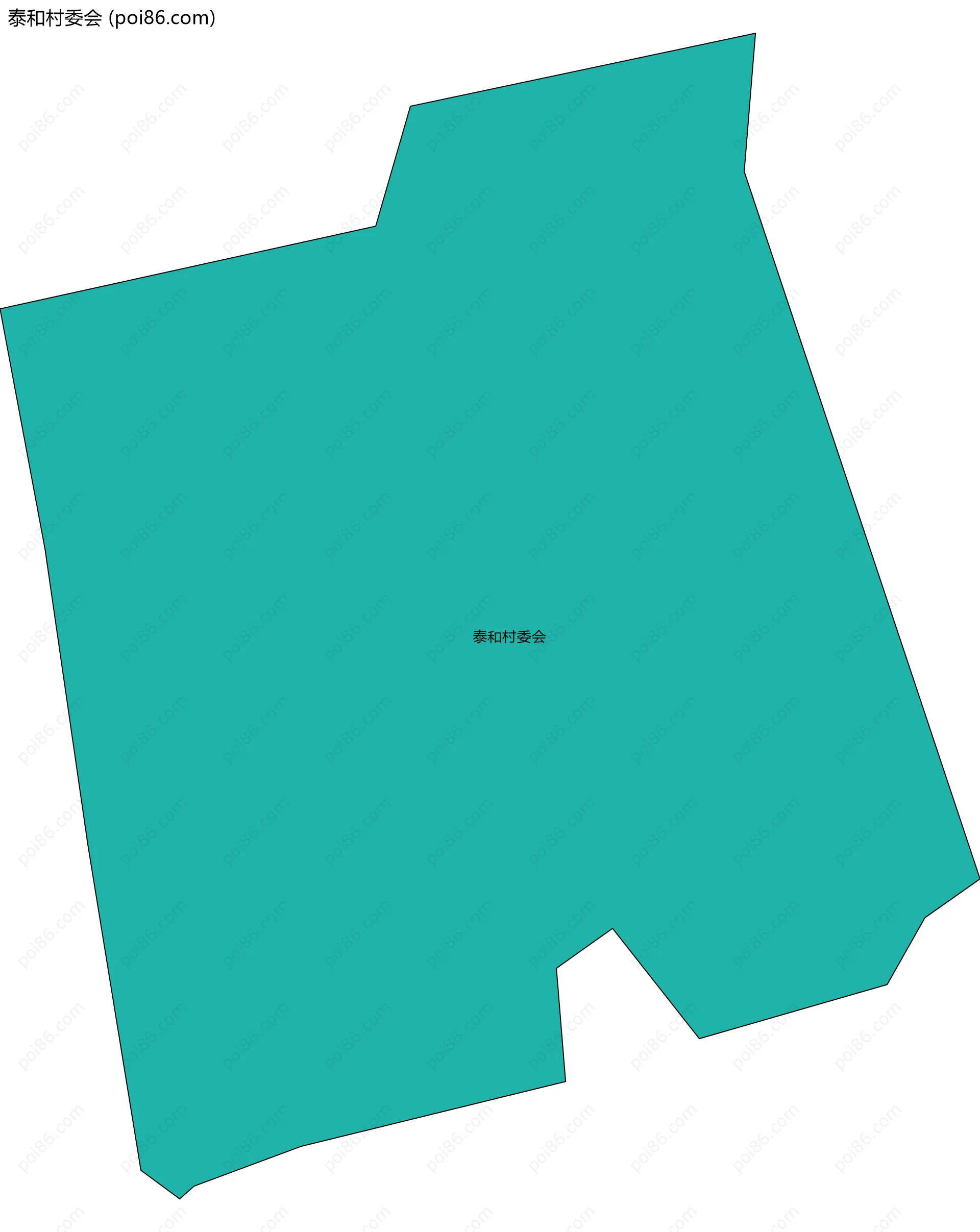 泰和村委会边界地图