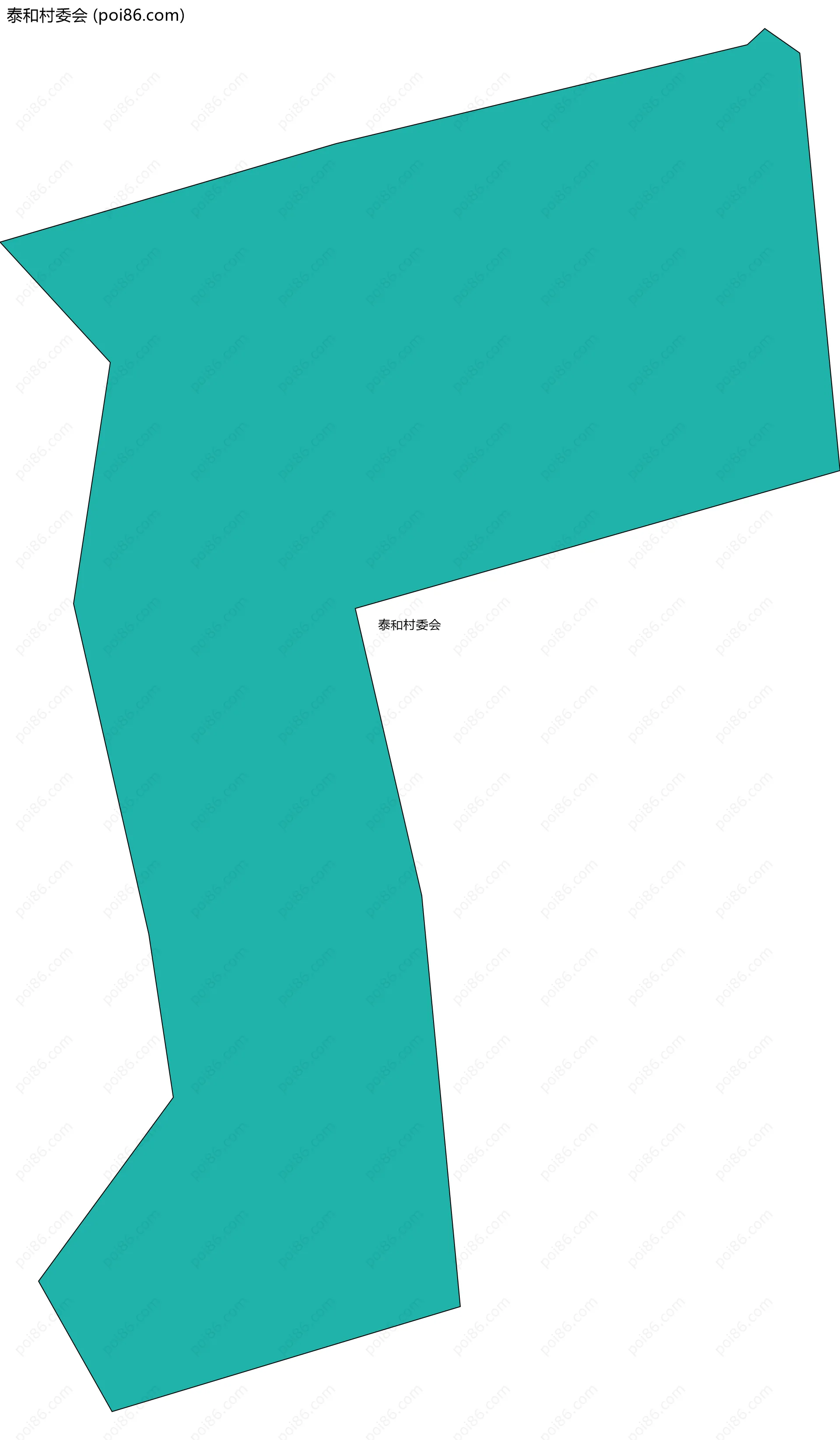 泰和村委会边界地图