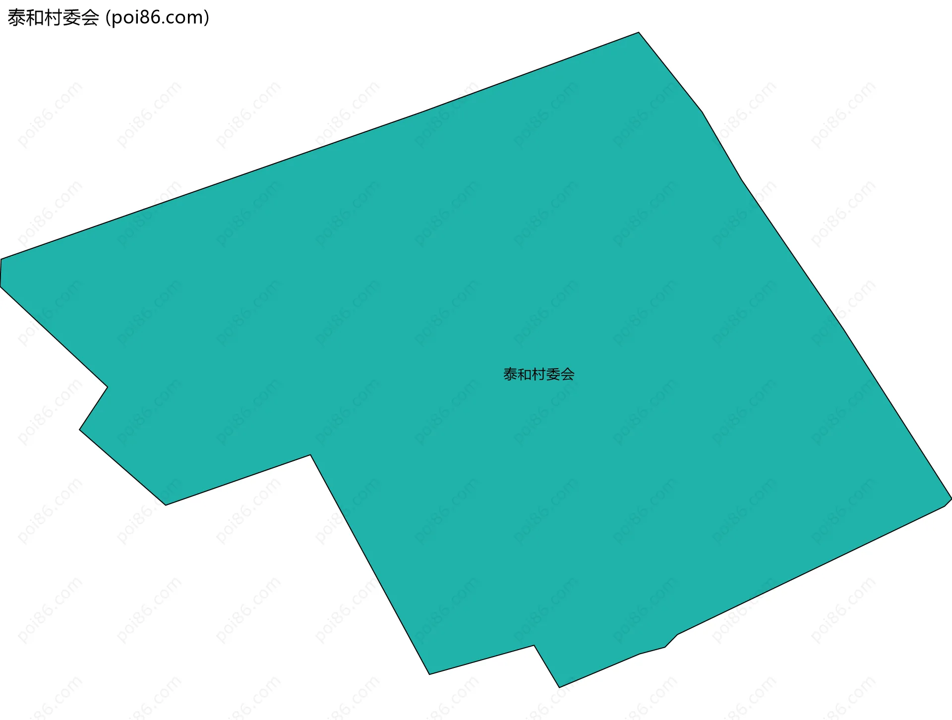 泰和村委会边界地图