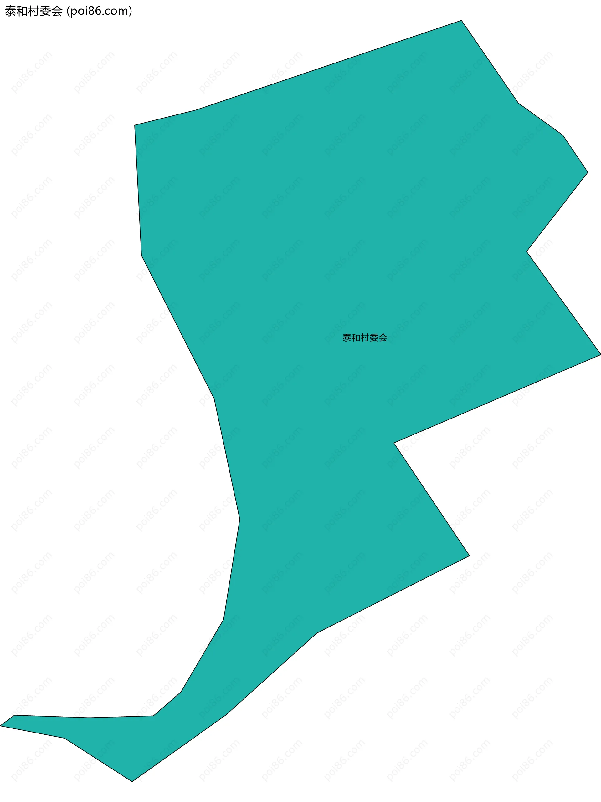 泰和村委会边界地图