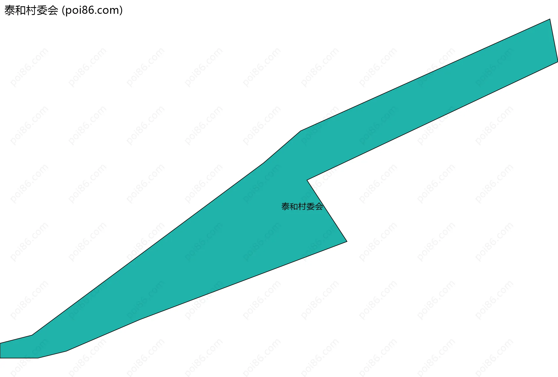 泰和村委会边界地图