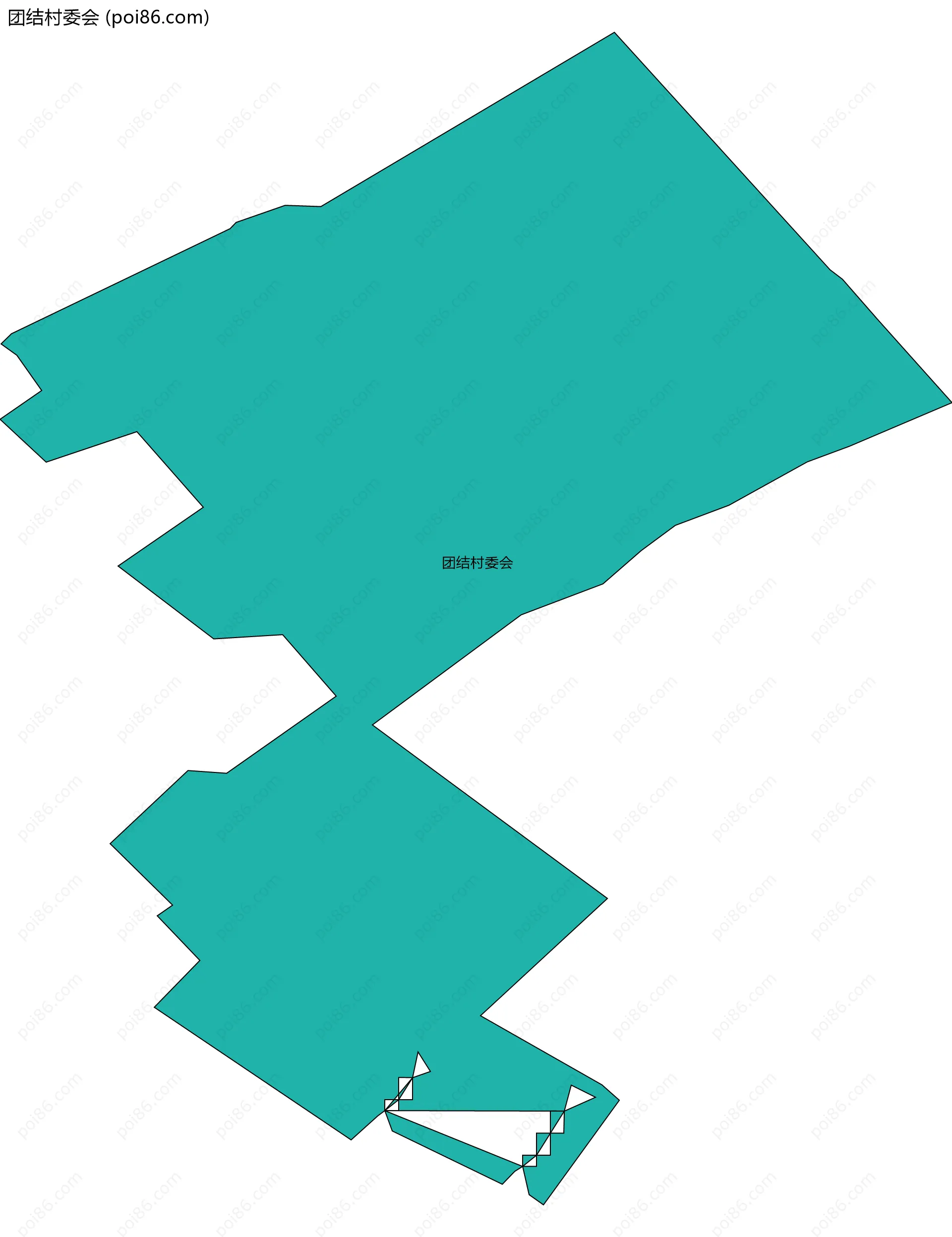 团结村委会边界地图