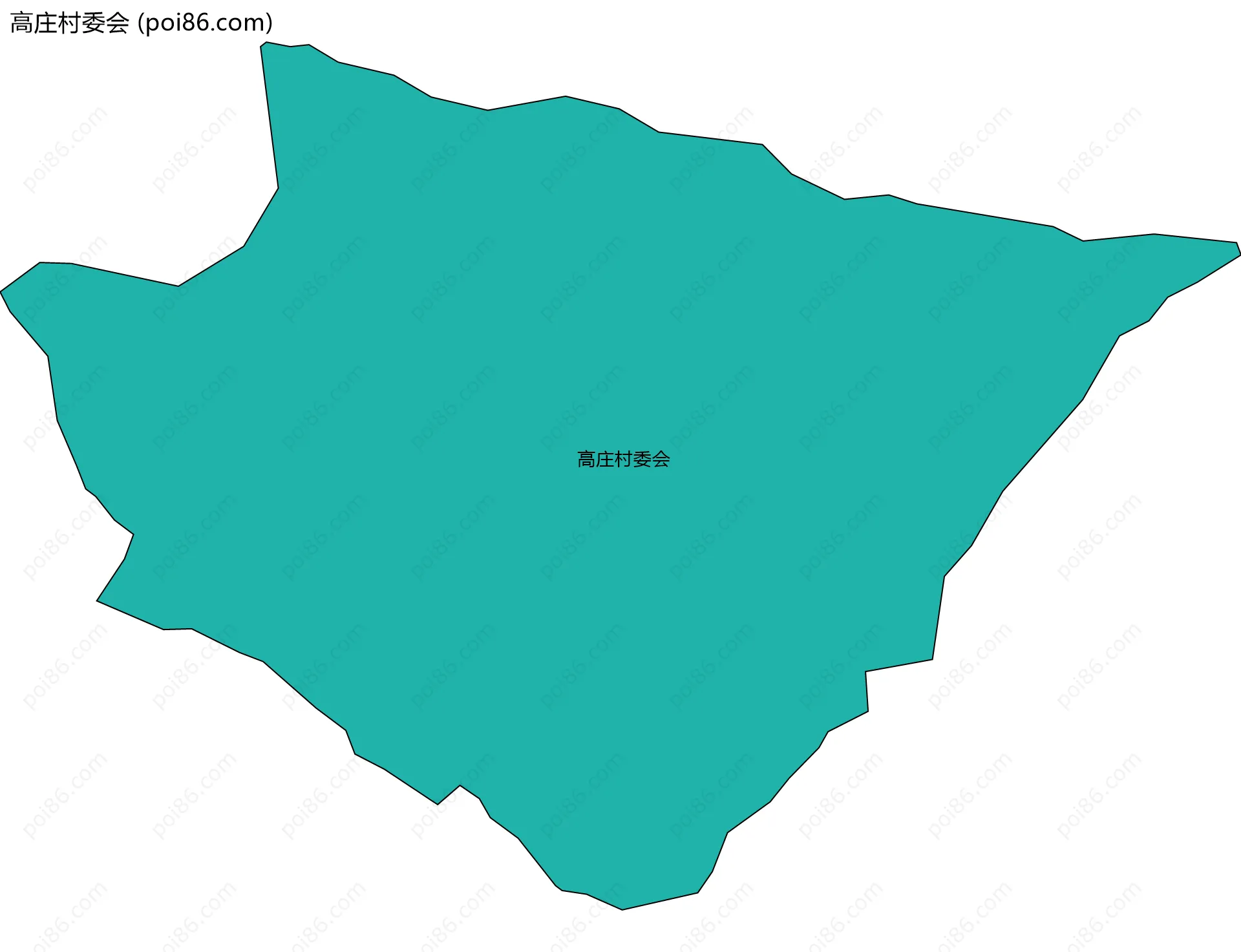 高庄村委会边界地图