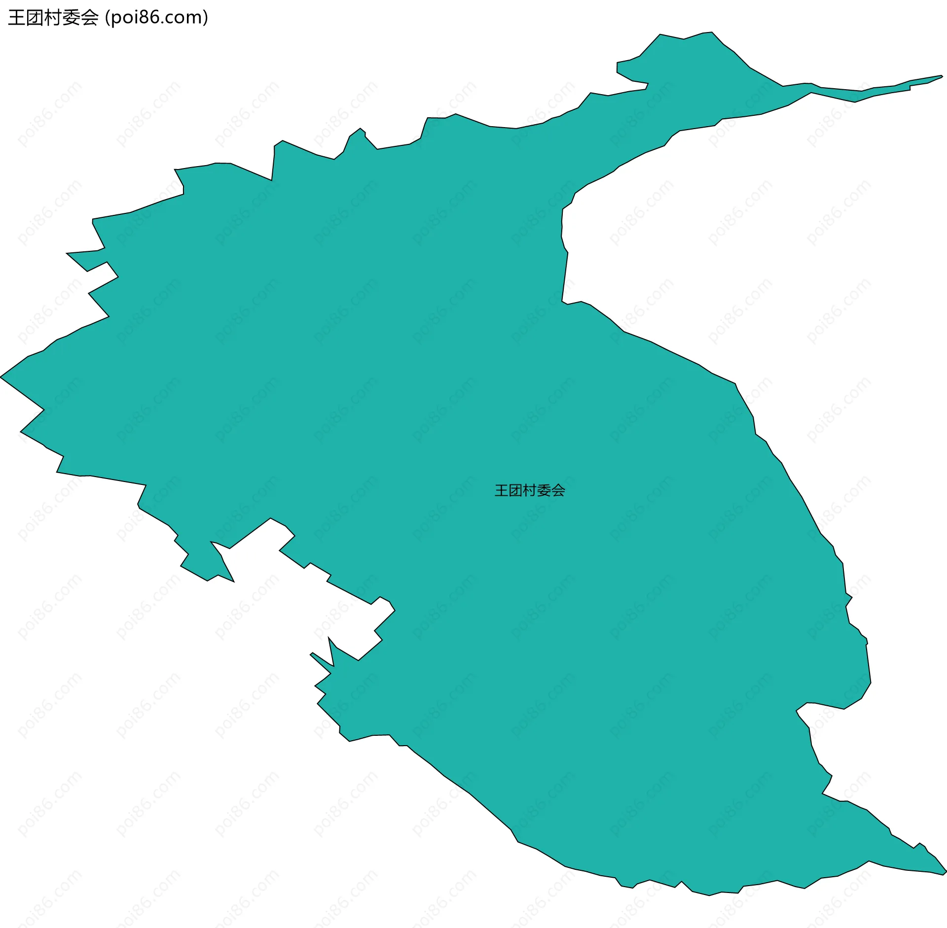 王团村委会边界地图